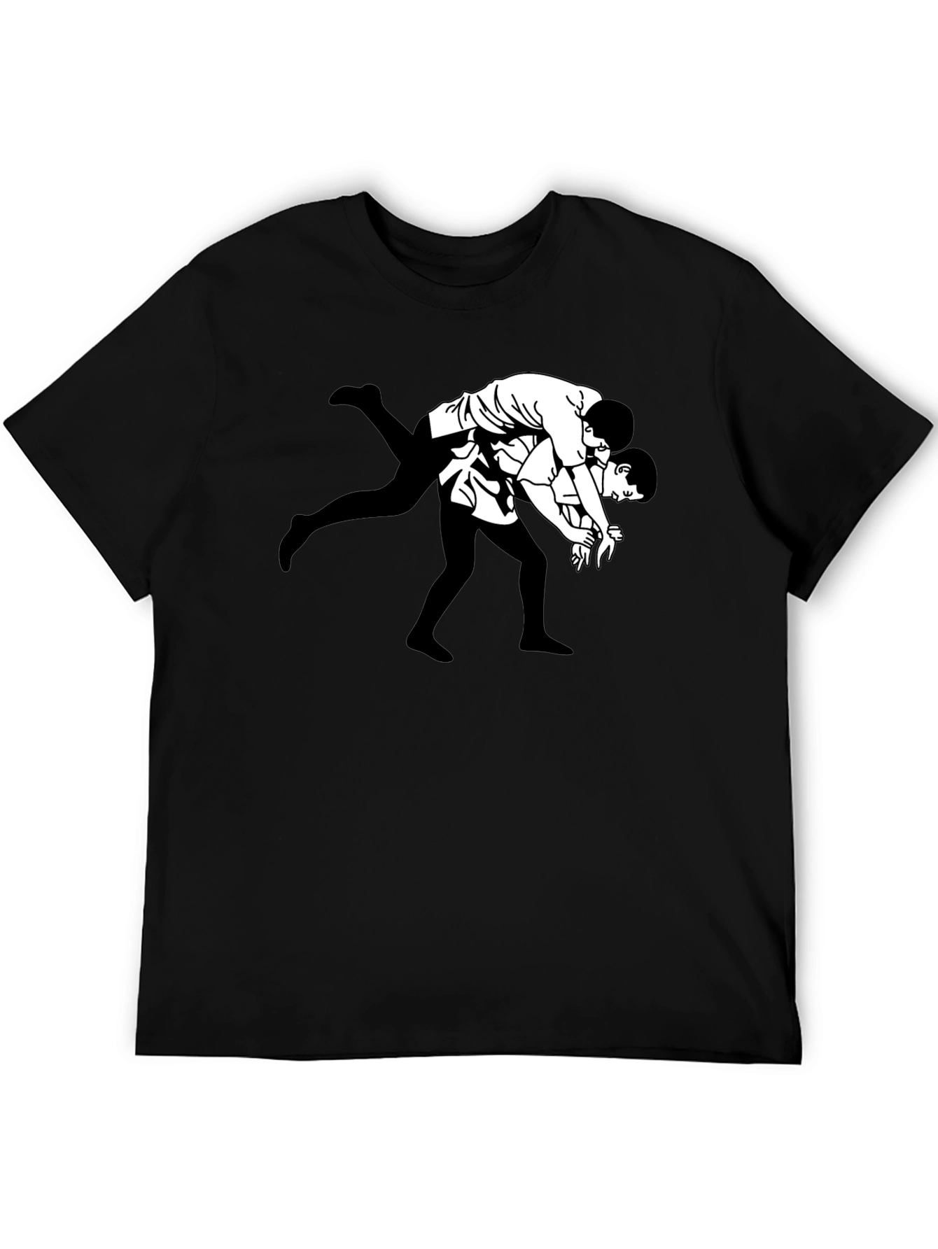 Wrestling Graphic Tee - Black