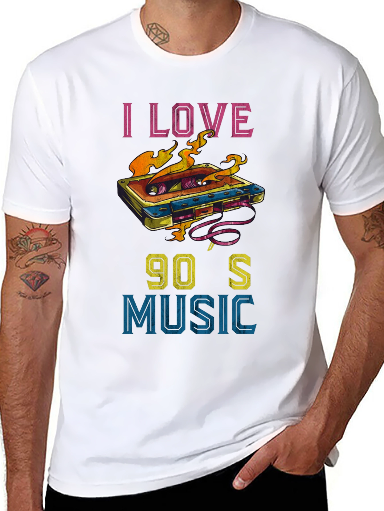 I Love 90s Music Graphic T-Shirt
