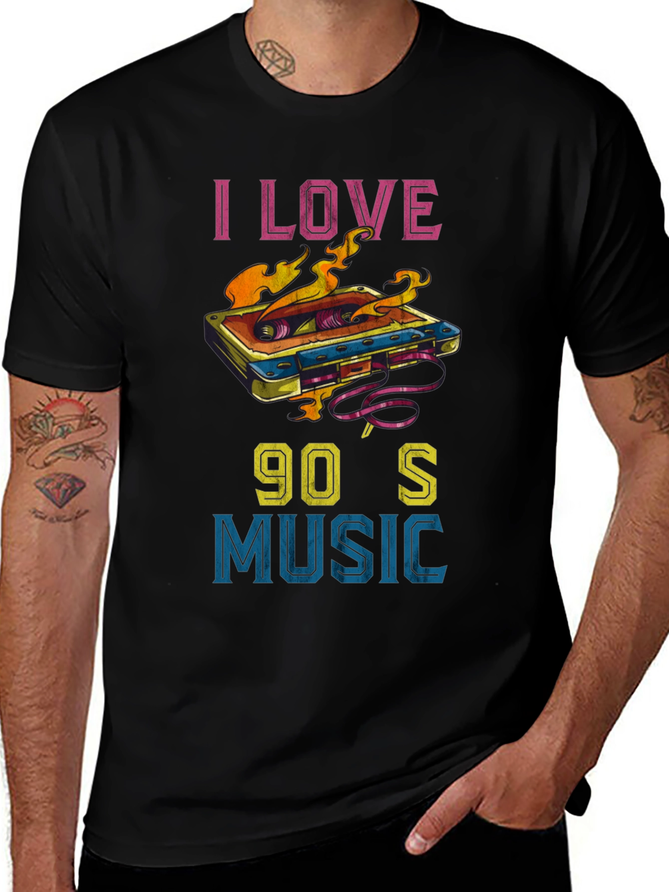 I Love 90s Music Graphic T-Shirt