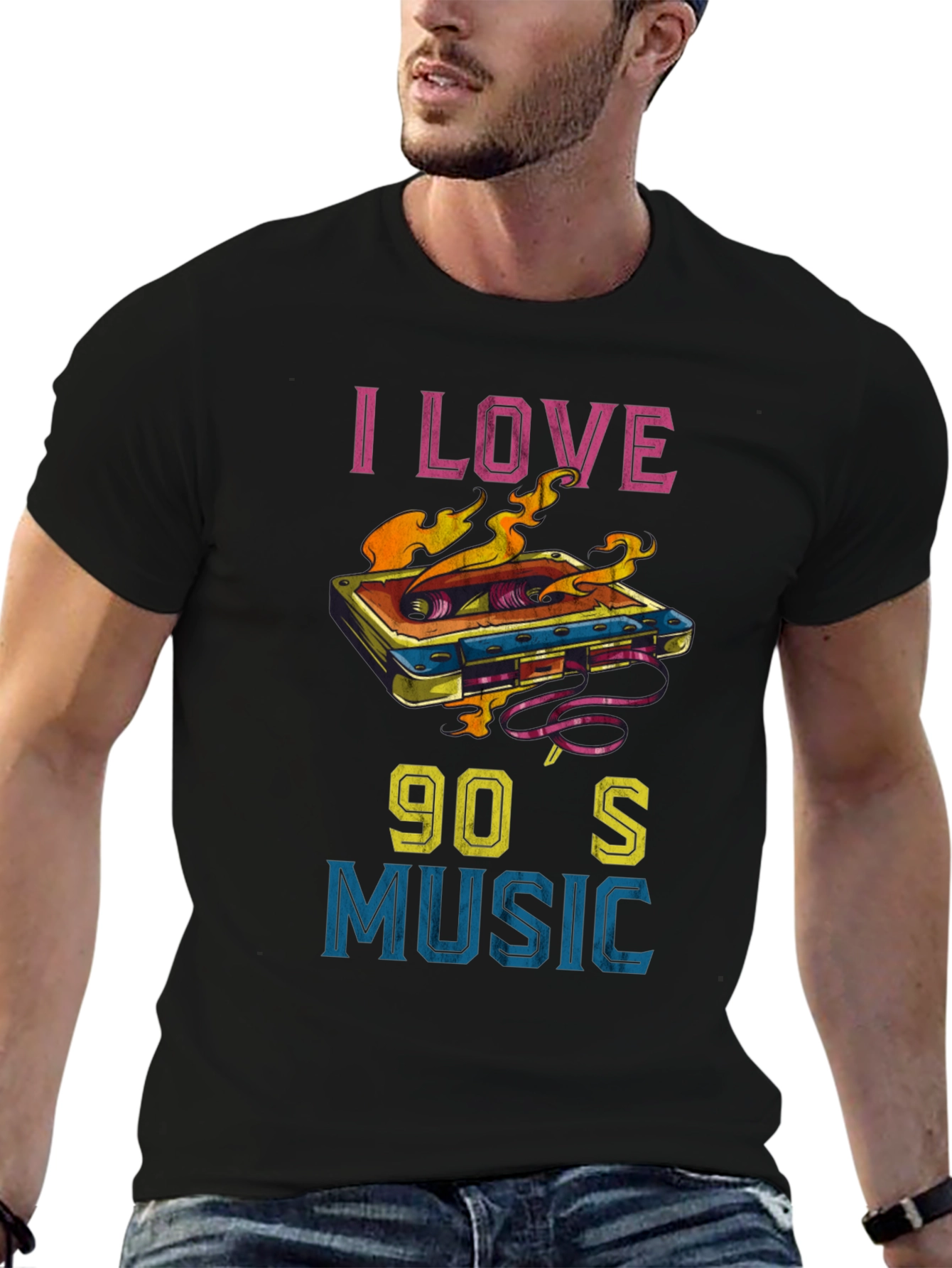I Love 90s Music Graphic T-Shirt