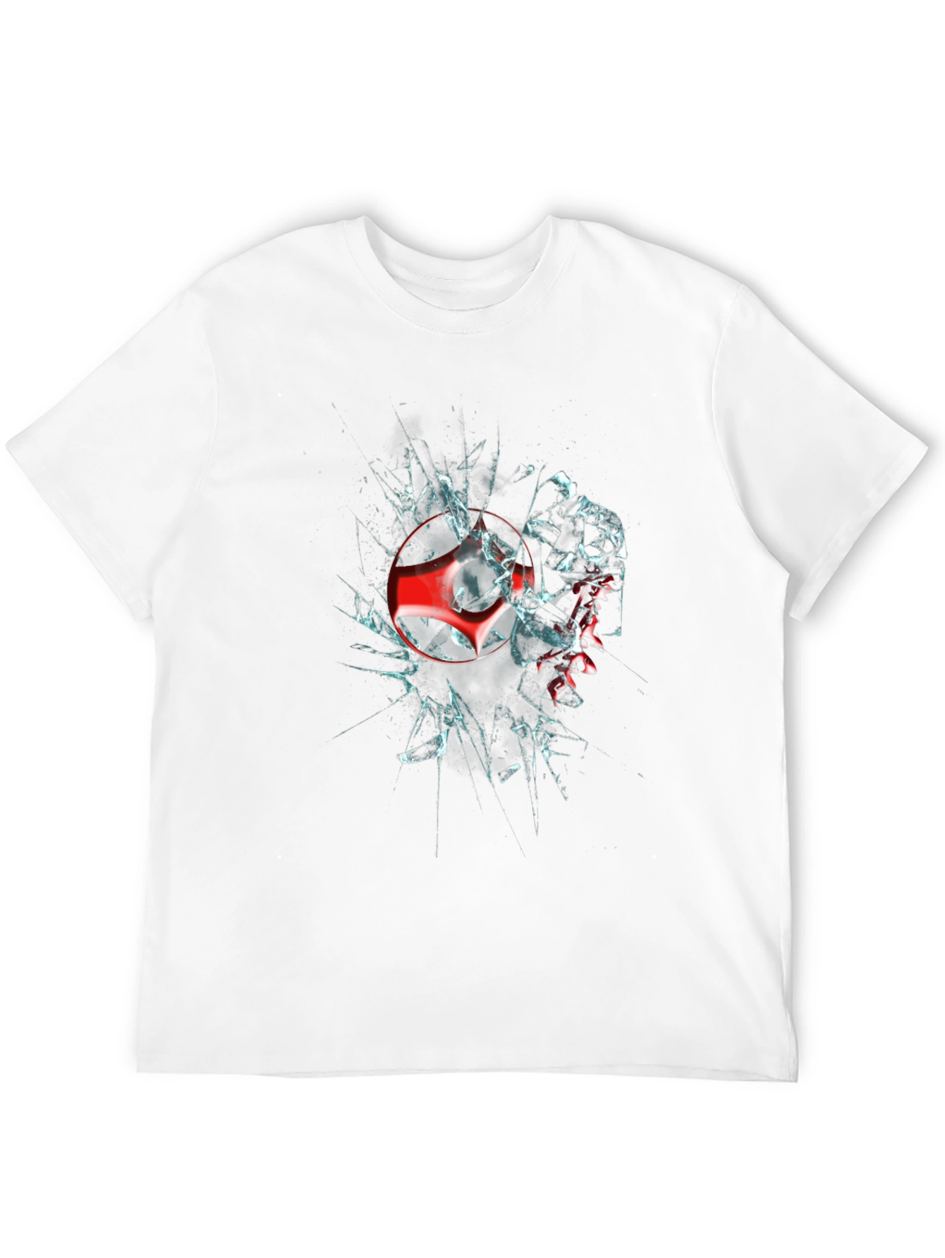 Shattered Logo Graphic Black T-Shirt