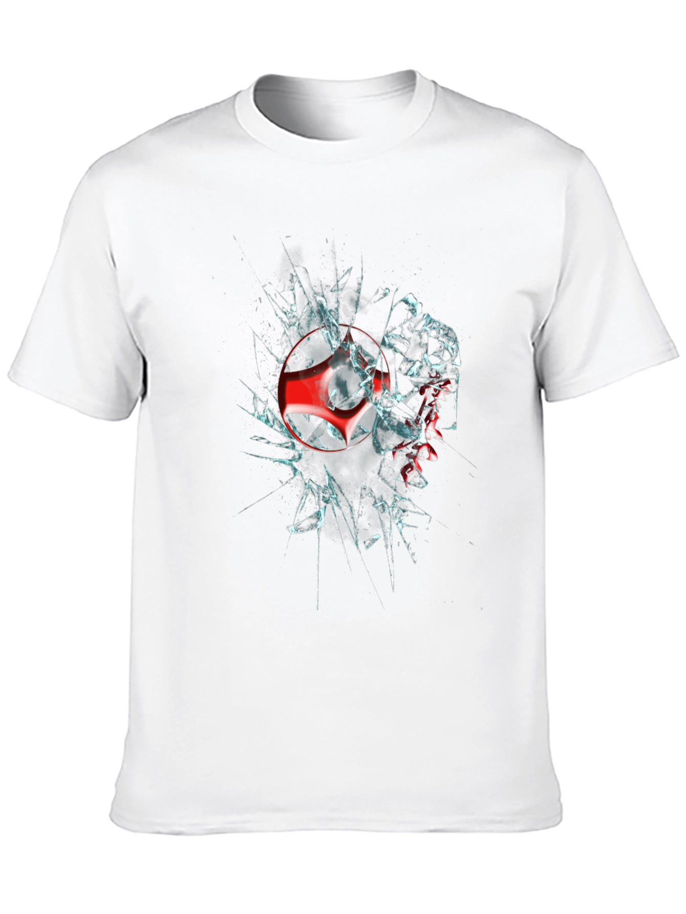 Shattered Logo Graphic Black T-Shirt