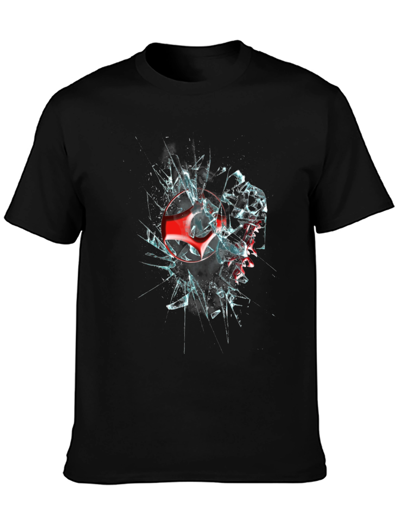 Shattered Logo Graphic Black T-Shirt