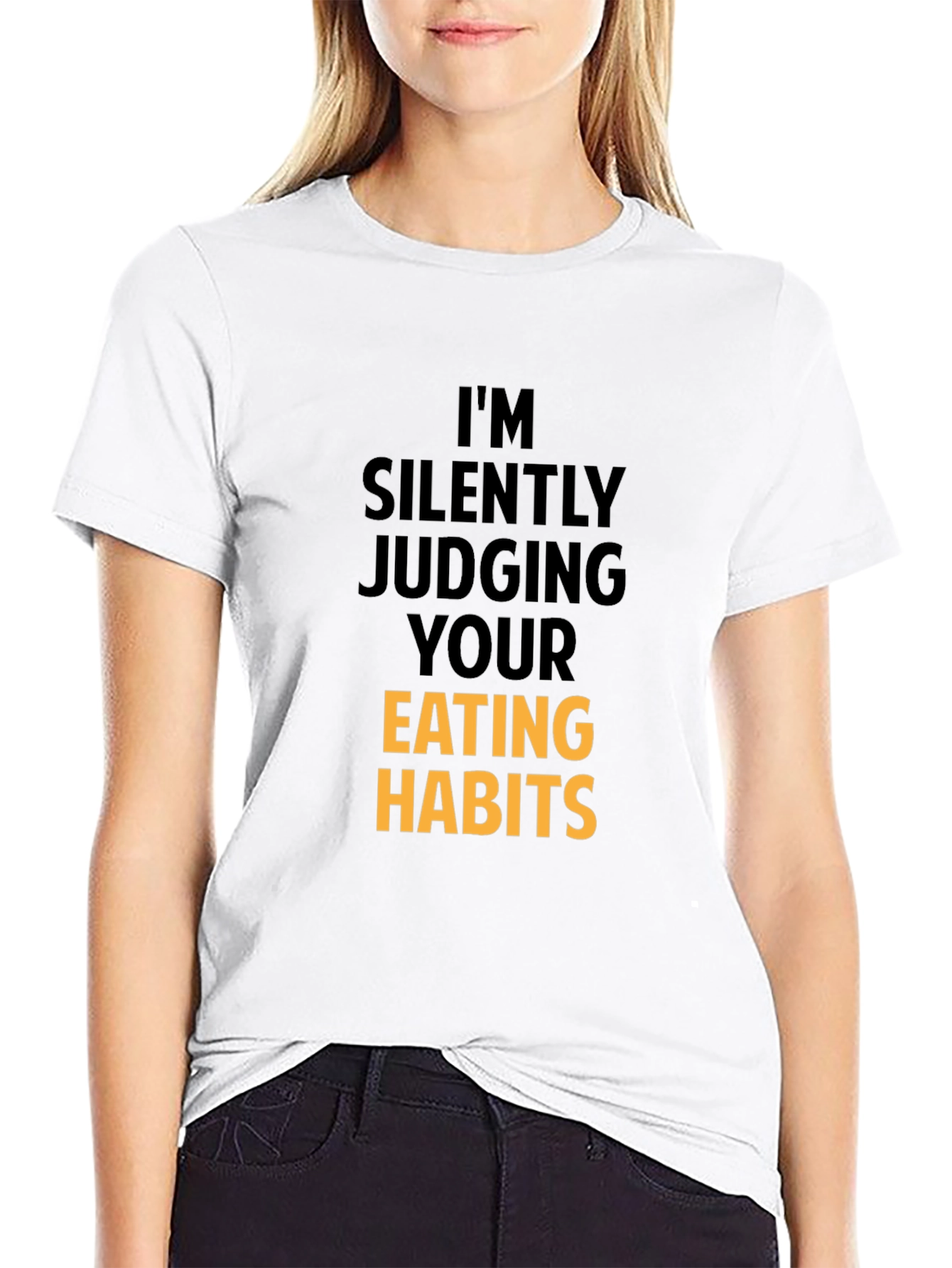 Funny Eating Habits Graphic Tee - Black