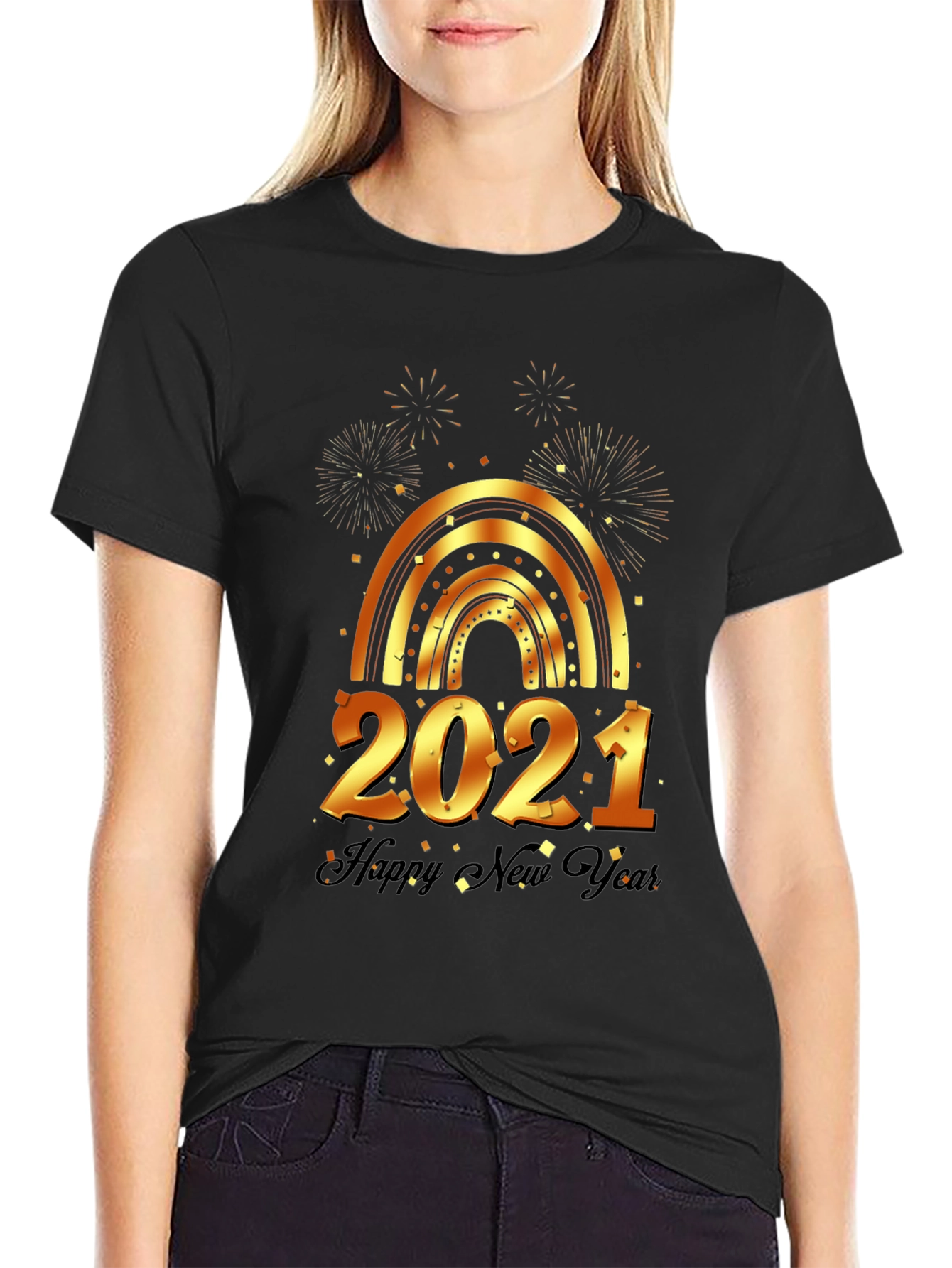 New Year 2021 T-Shirt - Festive Celebration Top