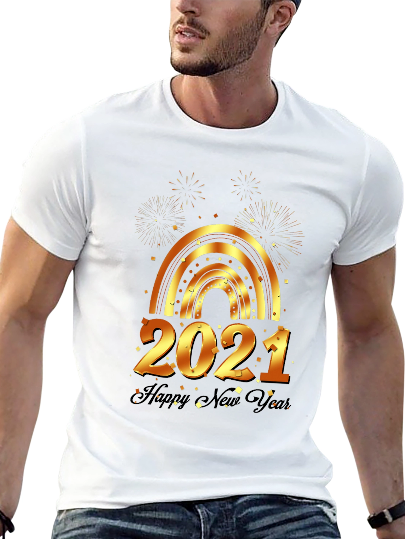 New Year 2021 T-Shirt - Festive Celebration Top