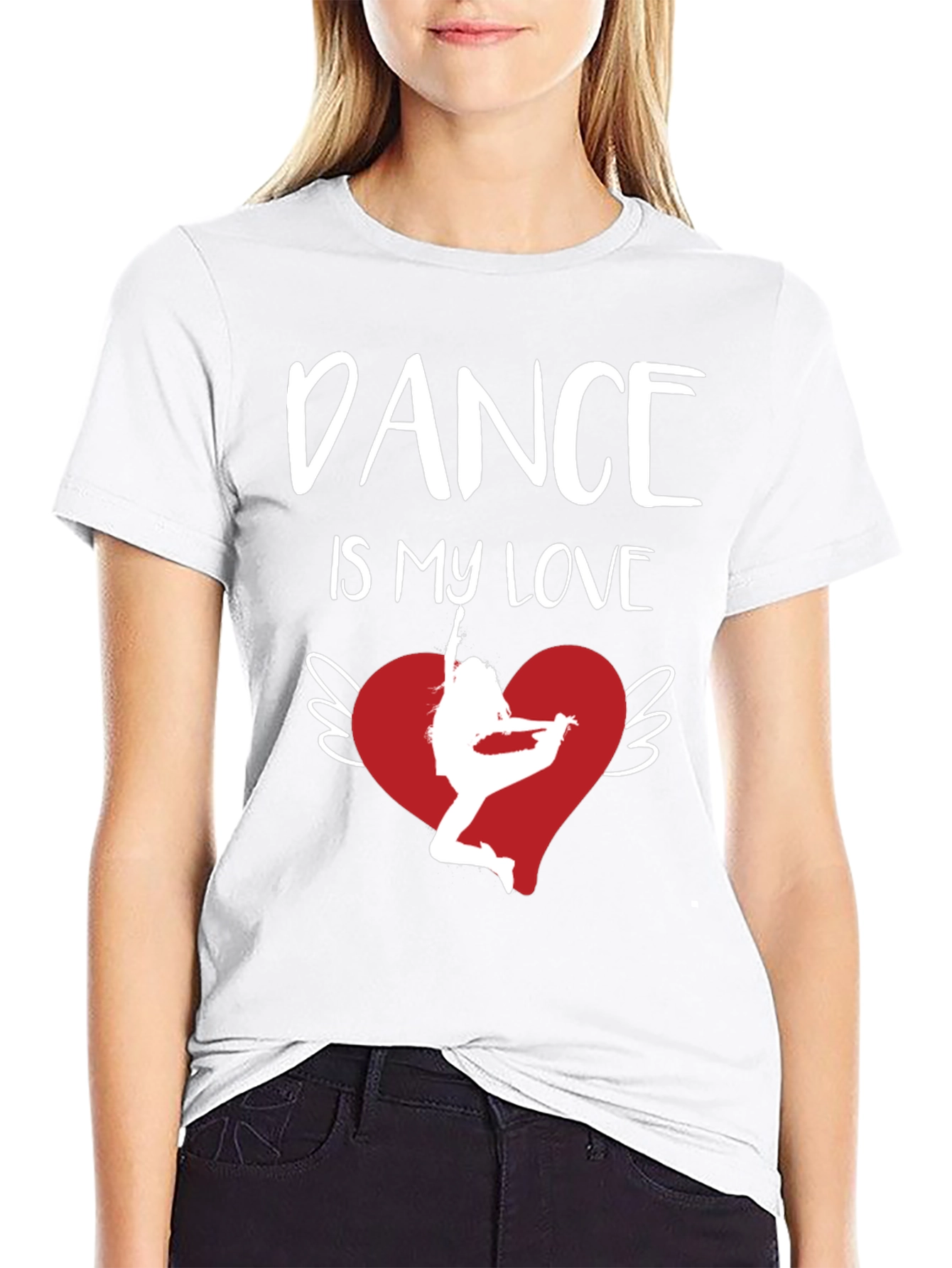 Dance is My Love Graphic Tee - Heart Wings