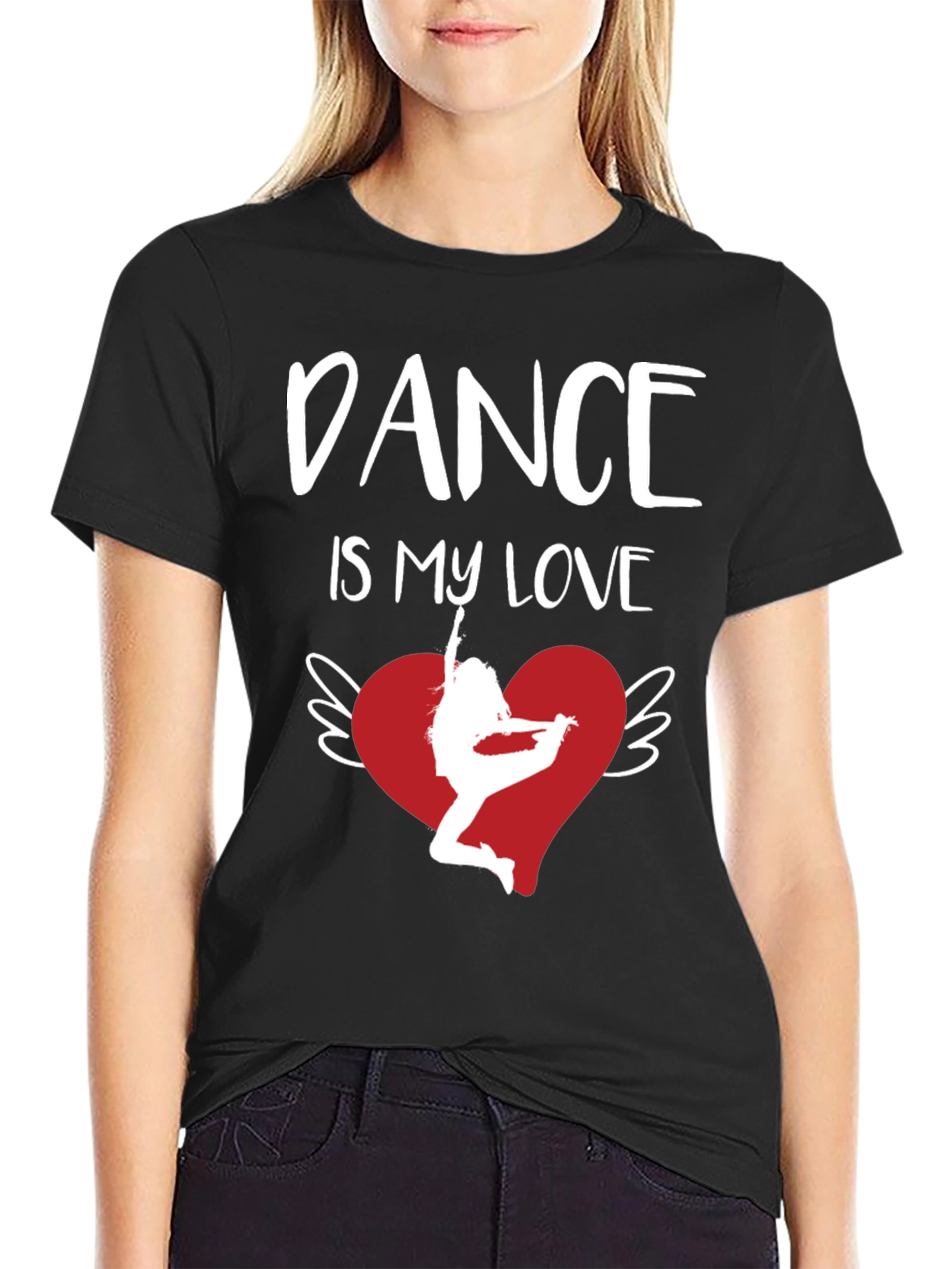 Dance is My Love Graphic Tee - Heart Wings