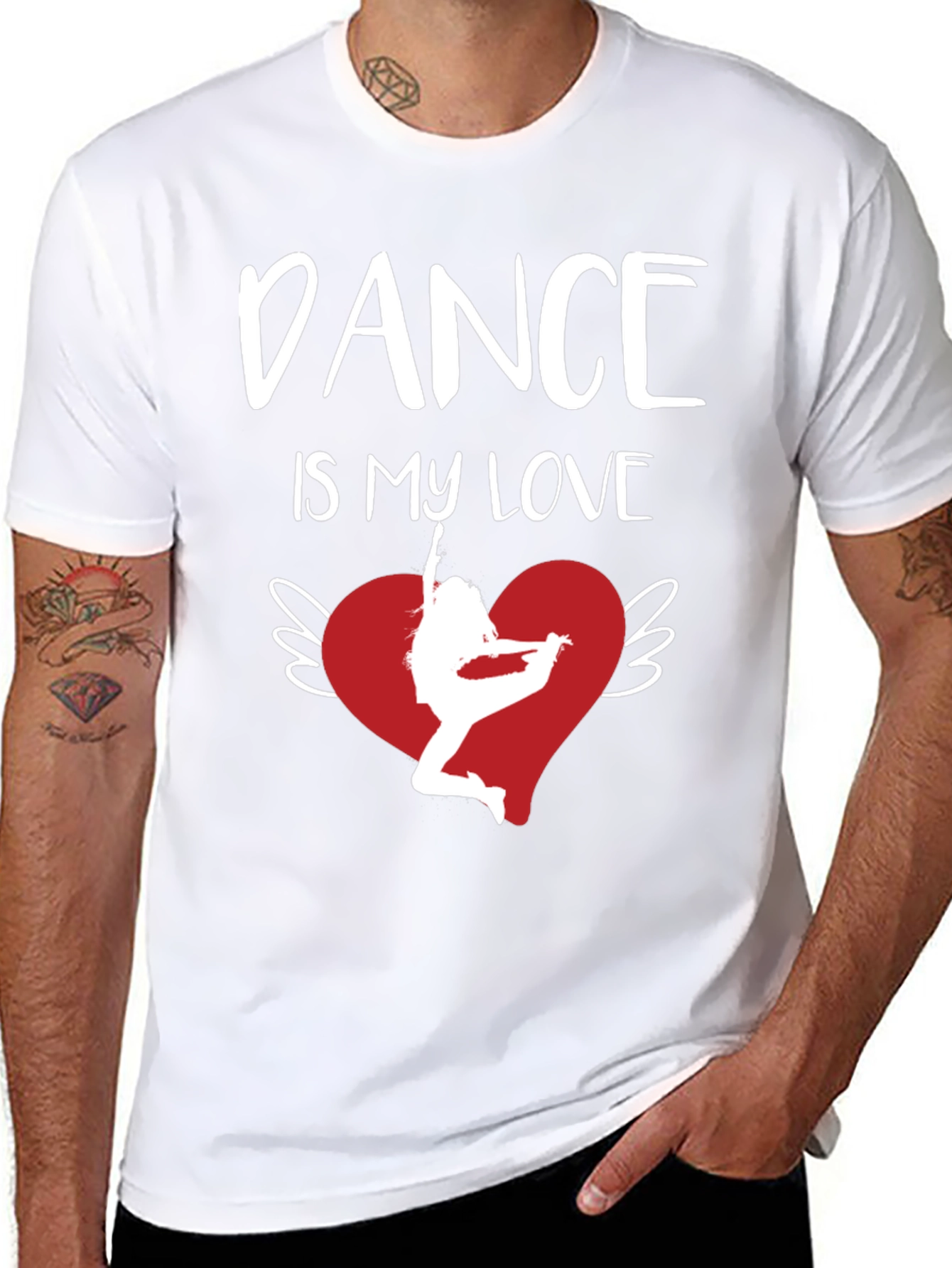 Dance is My Love Graphic Tee - Heart Wings