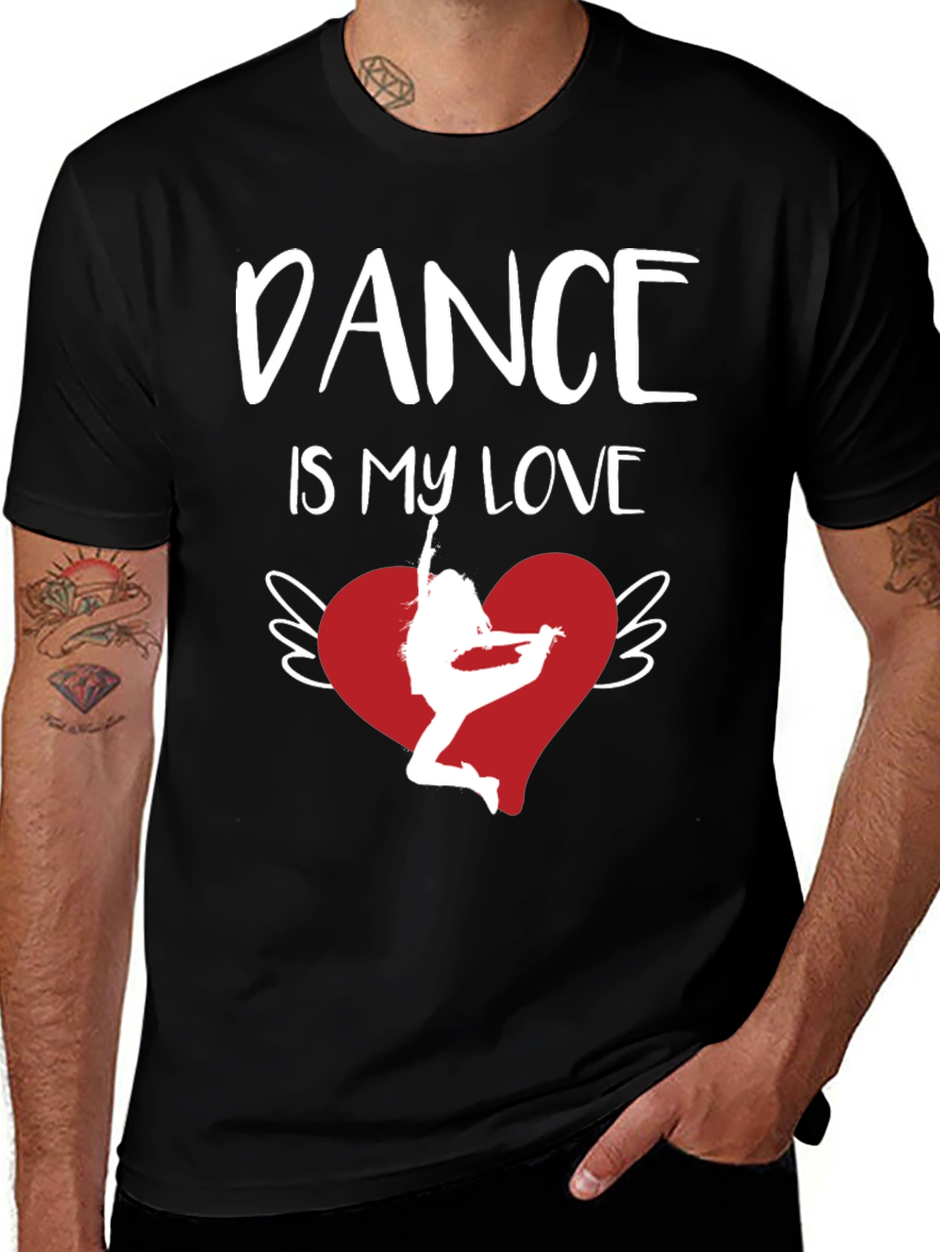 Dance is My Love Graphic Tee - Heart Wings