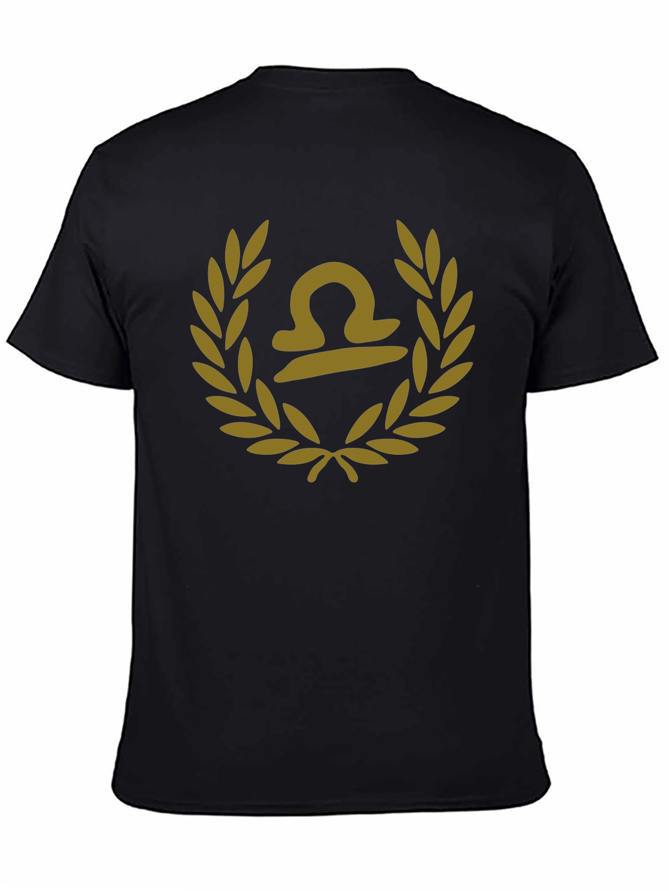 Libra Zodiac Sign Black T-Shirt