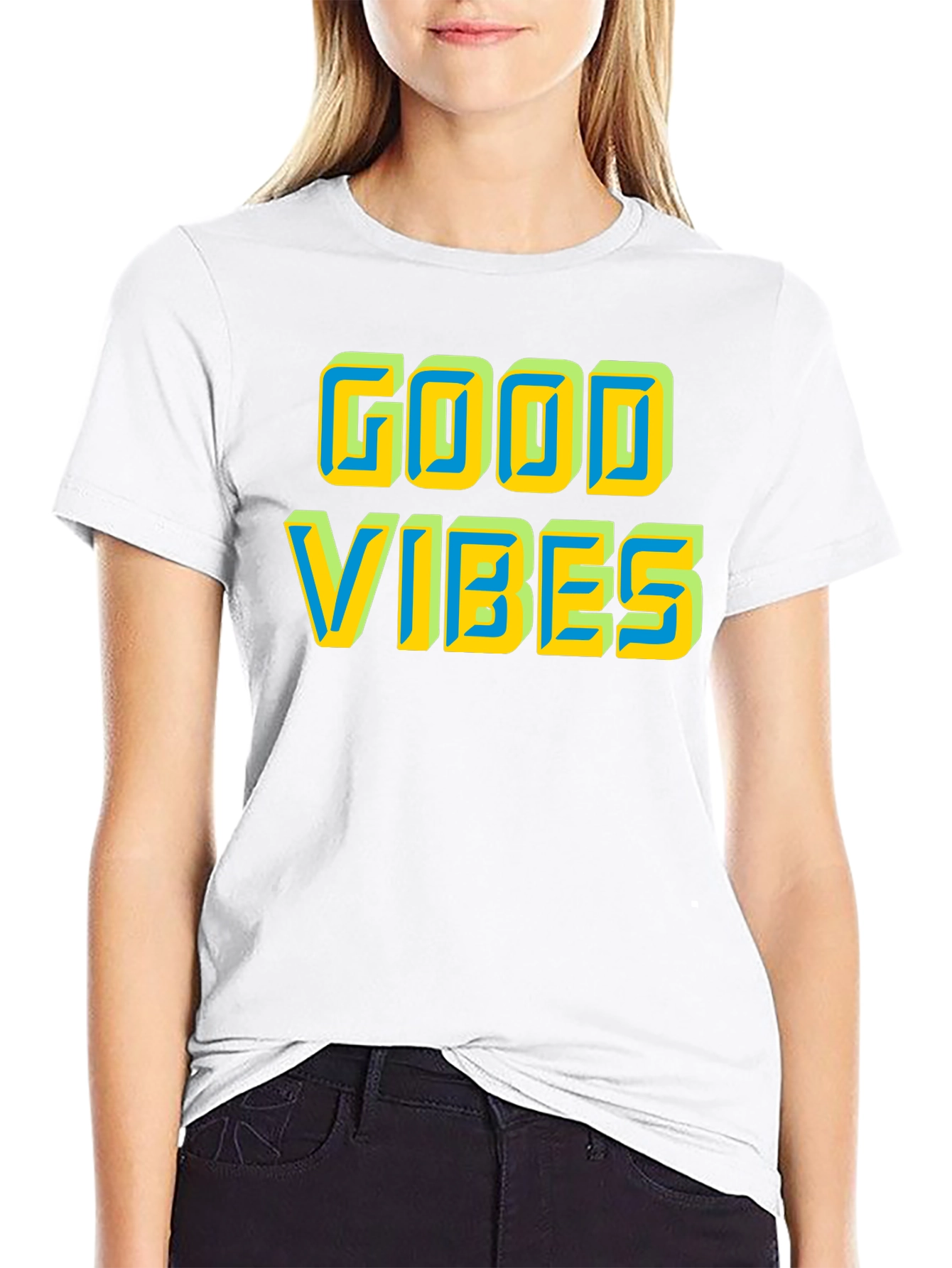 Good Vibes Graphic Tee - Positive Energy Shirt