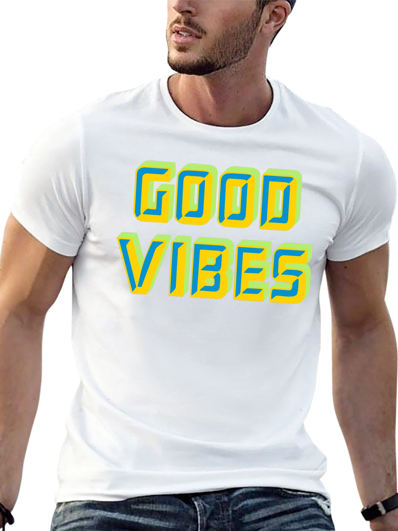 Good Vibes Graphic Tee - Positive Energy Shirt