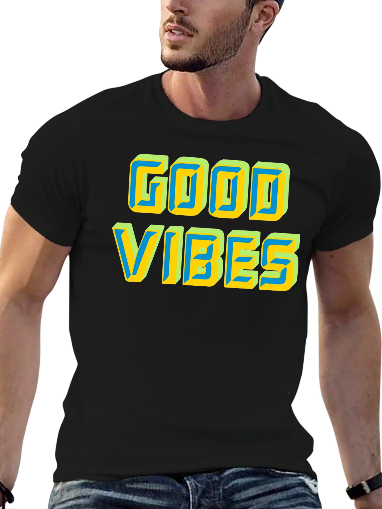 Good Vibes Graphic Tee - Positive Energy Shirt
