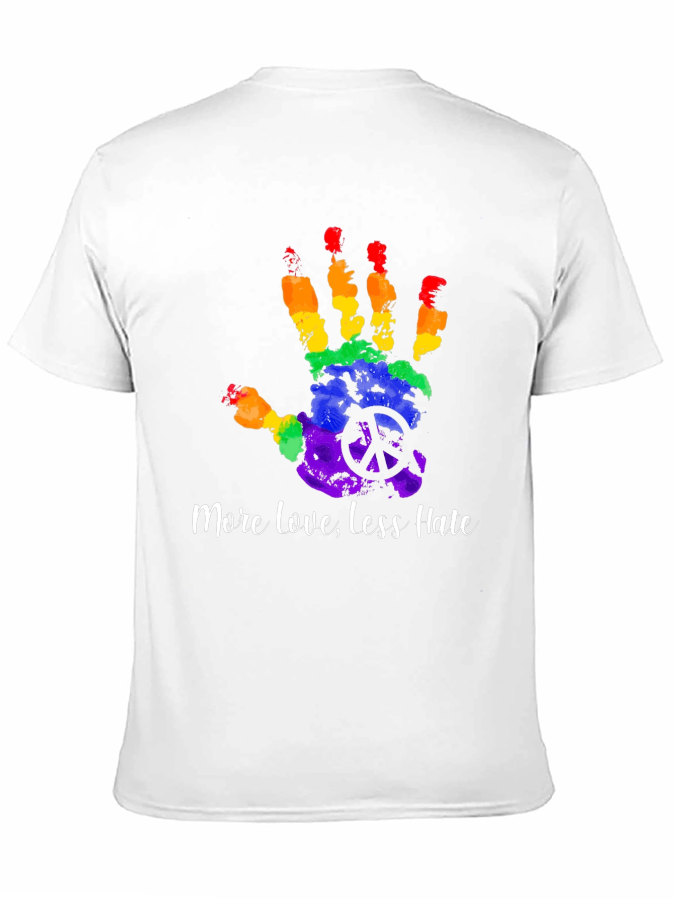 LGBTQ+ Pride Rainbow Handprint T-Shirt