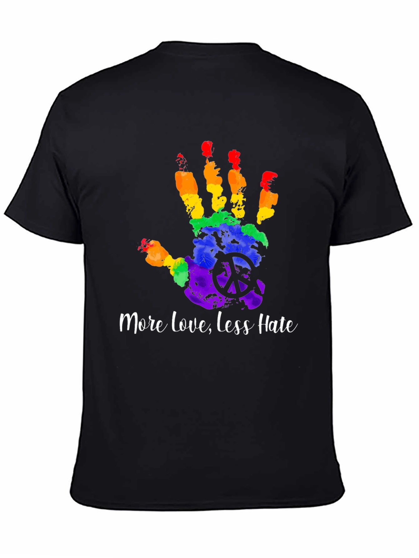 LGBTQ+ Pride Rainbow Handprint T-Shirt