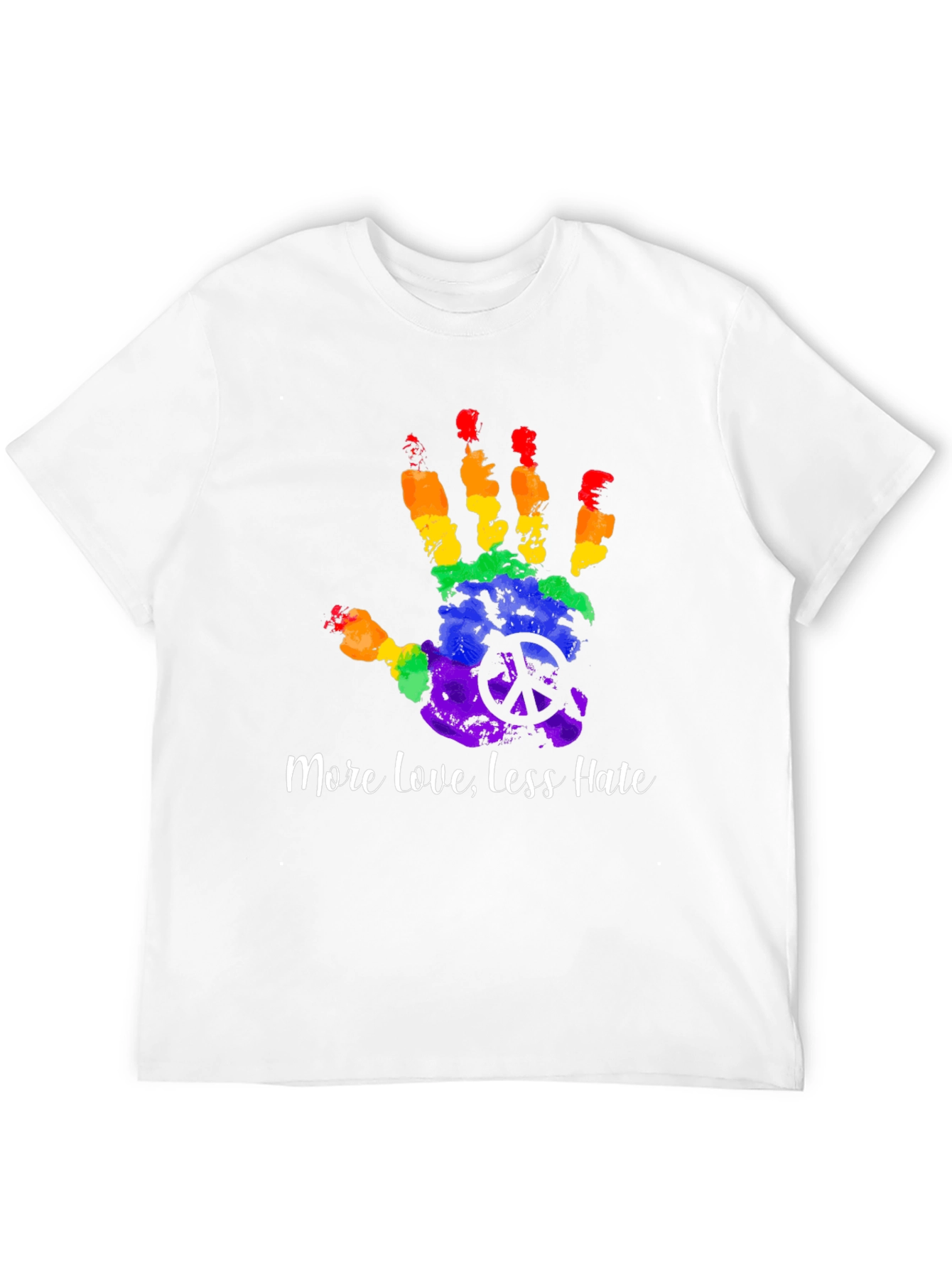 LGBTQ+ Pride Rainbow Handprint T-Shirt