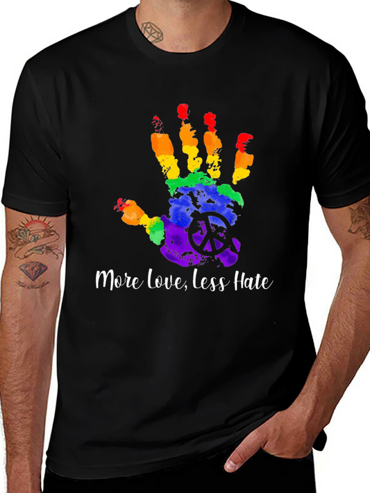 LGBTQ+ Pride Rainbow Handprint T-Shirt