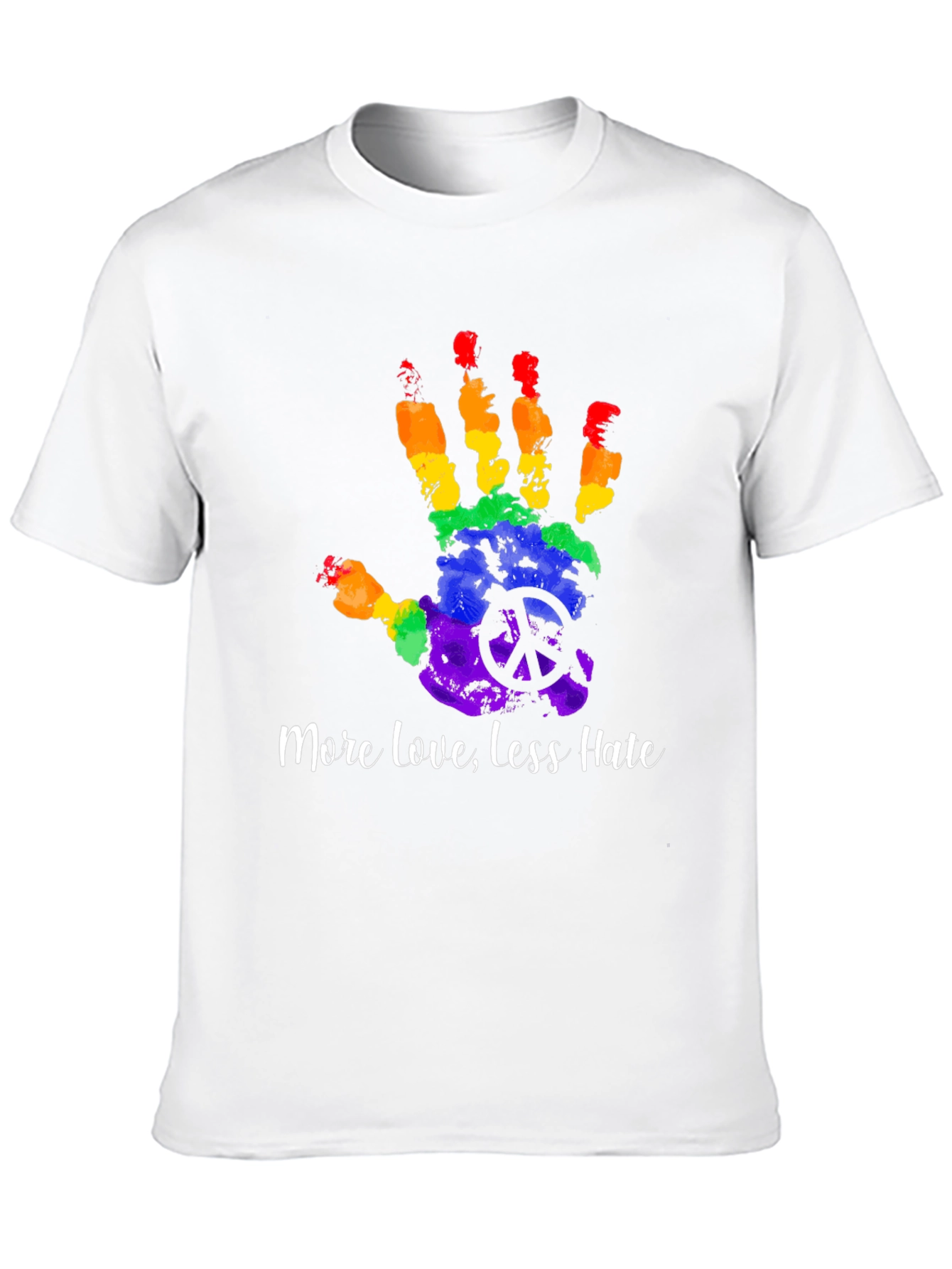 LGBTQ+ Pride Rainbow Handprint T-Shirt