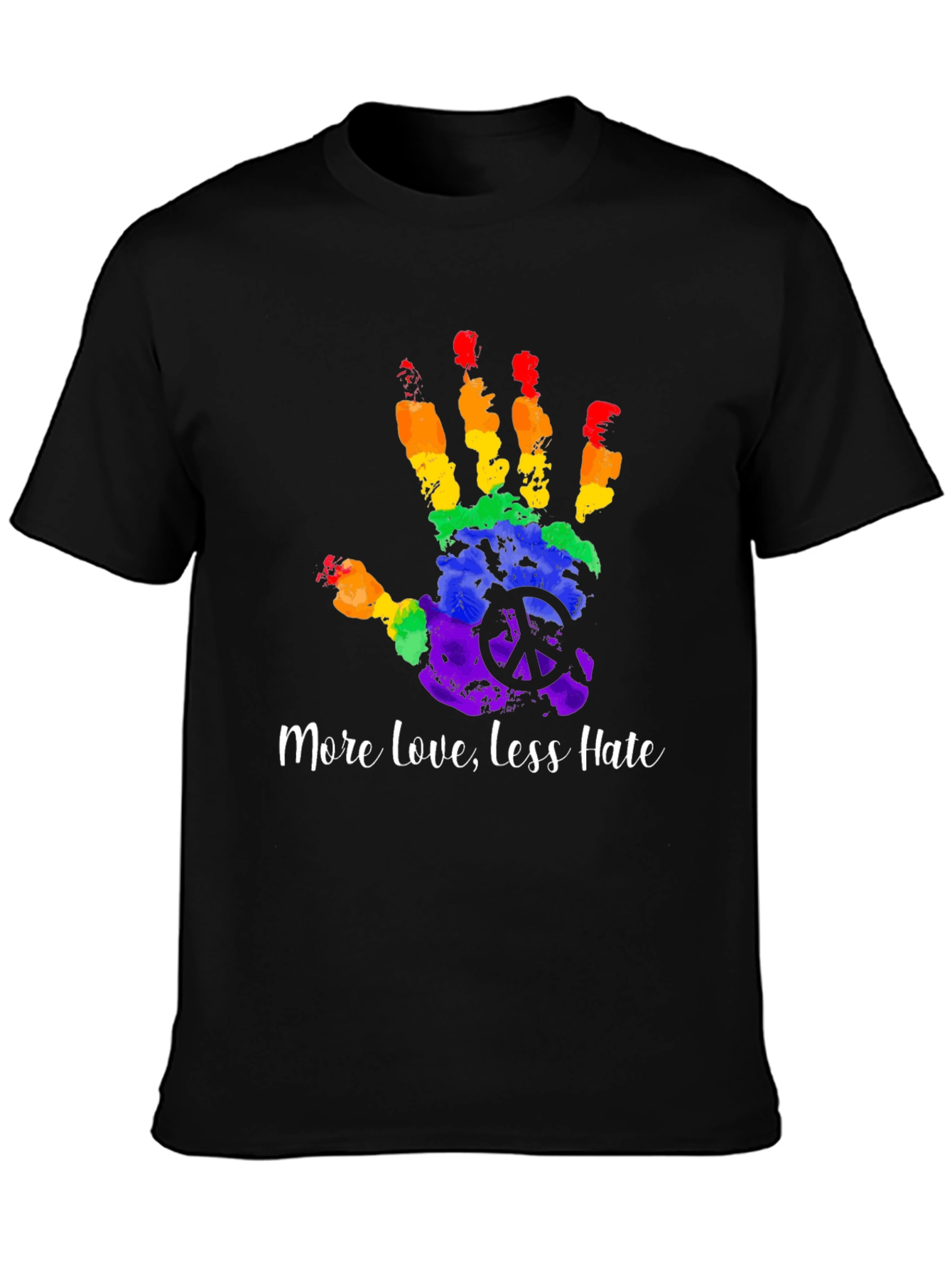 LGBTQ+ Pride Rainbow Handprint T-Shirt