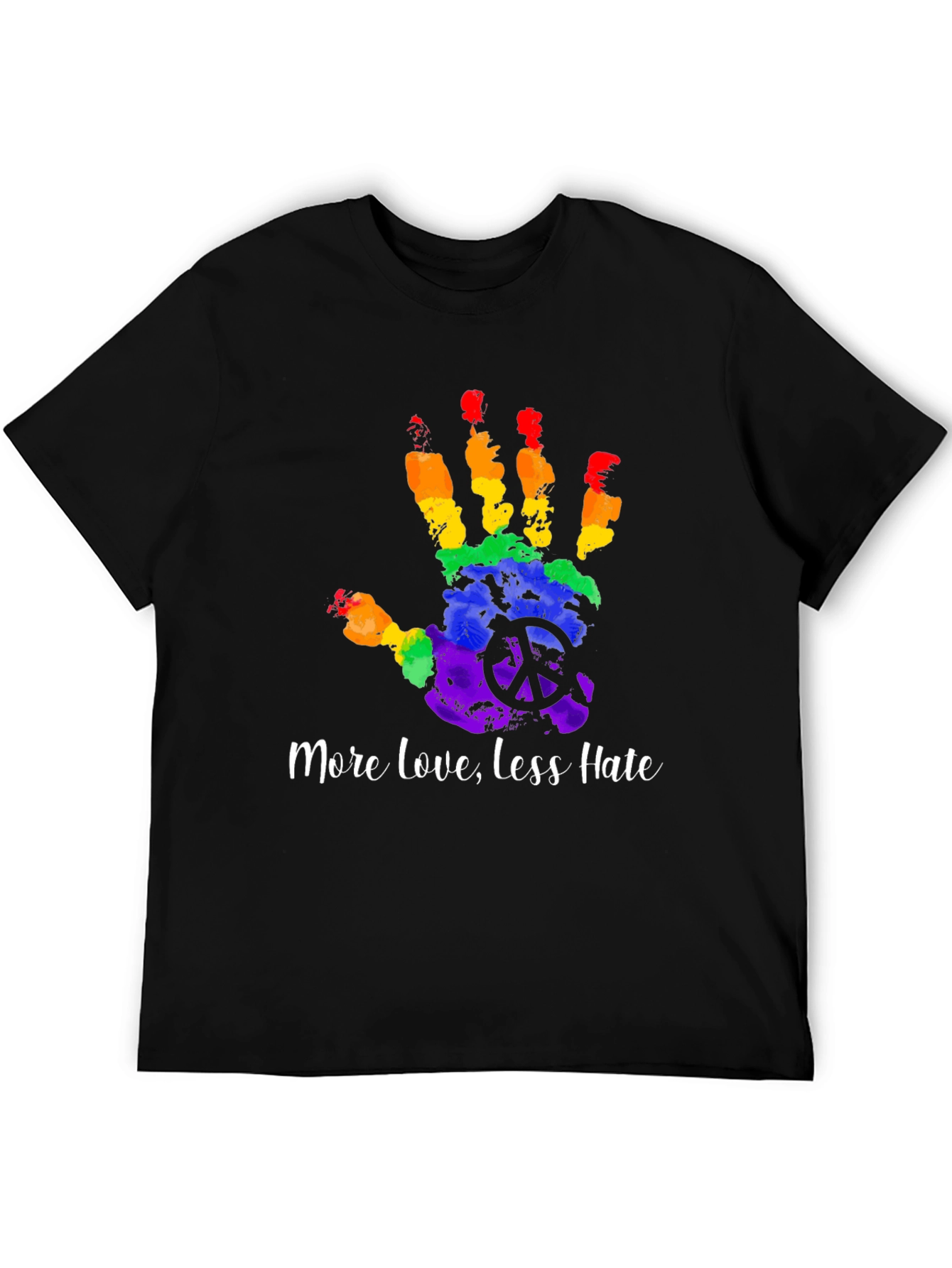 LGBTQ+ Pride Rainbow Handprint T-Shirt