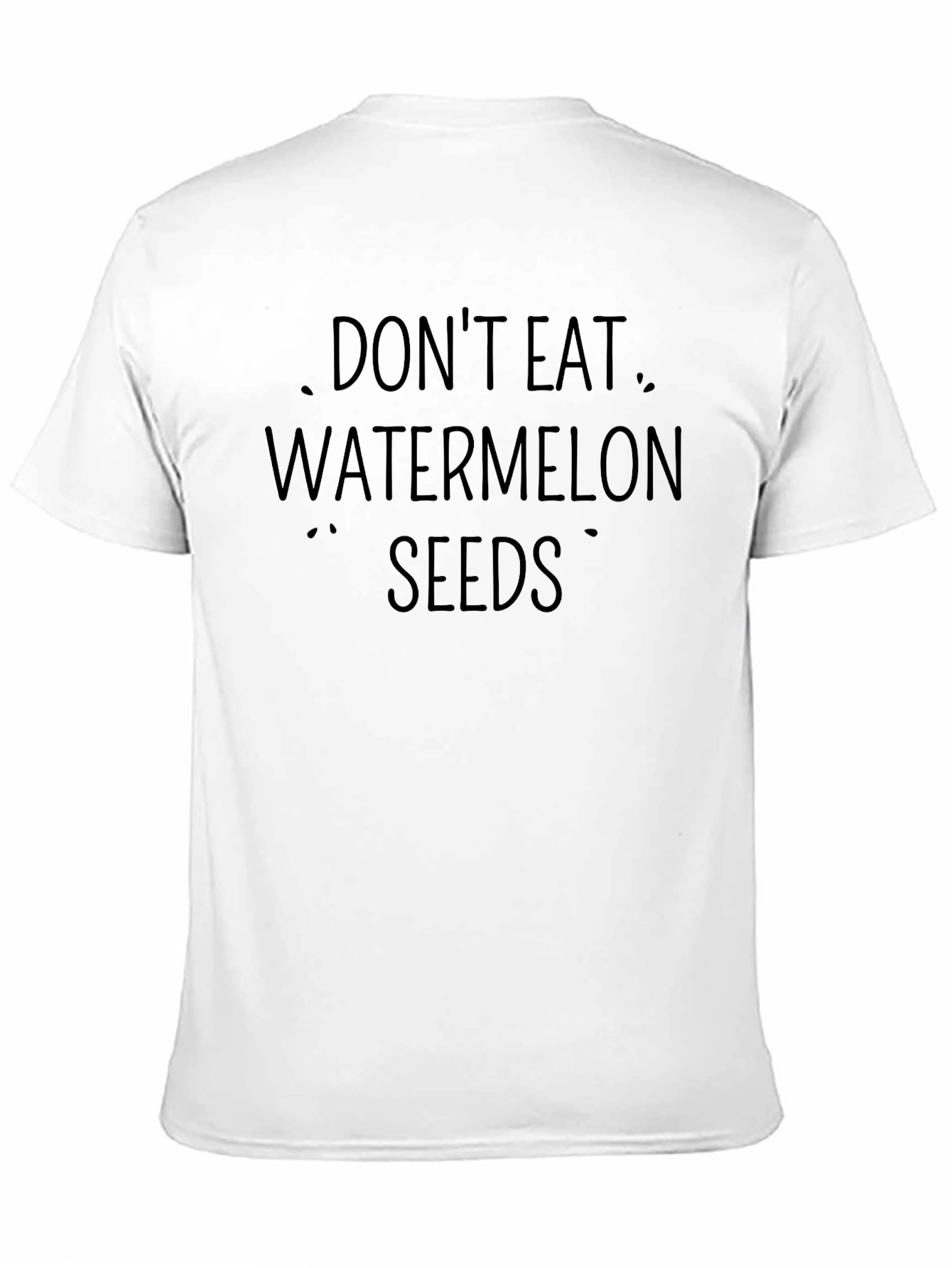 Dont Eat Watermelon Seeds Graphic Tee - Black