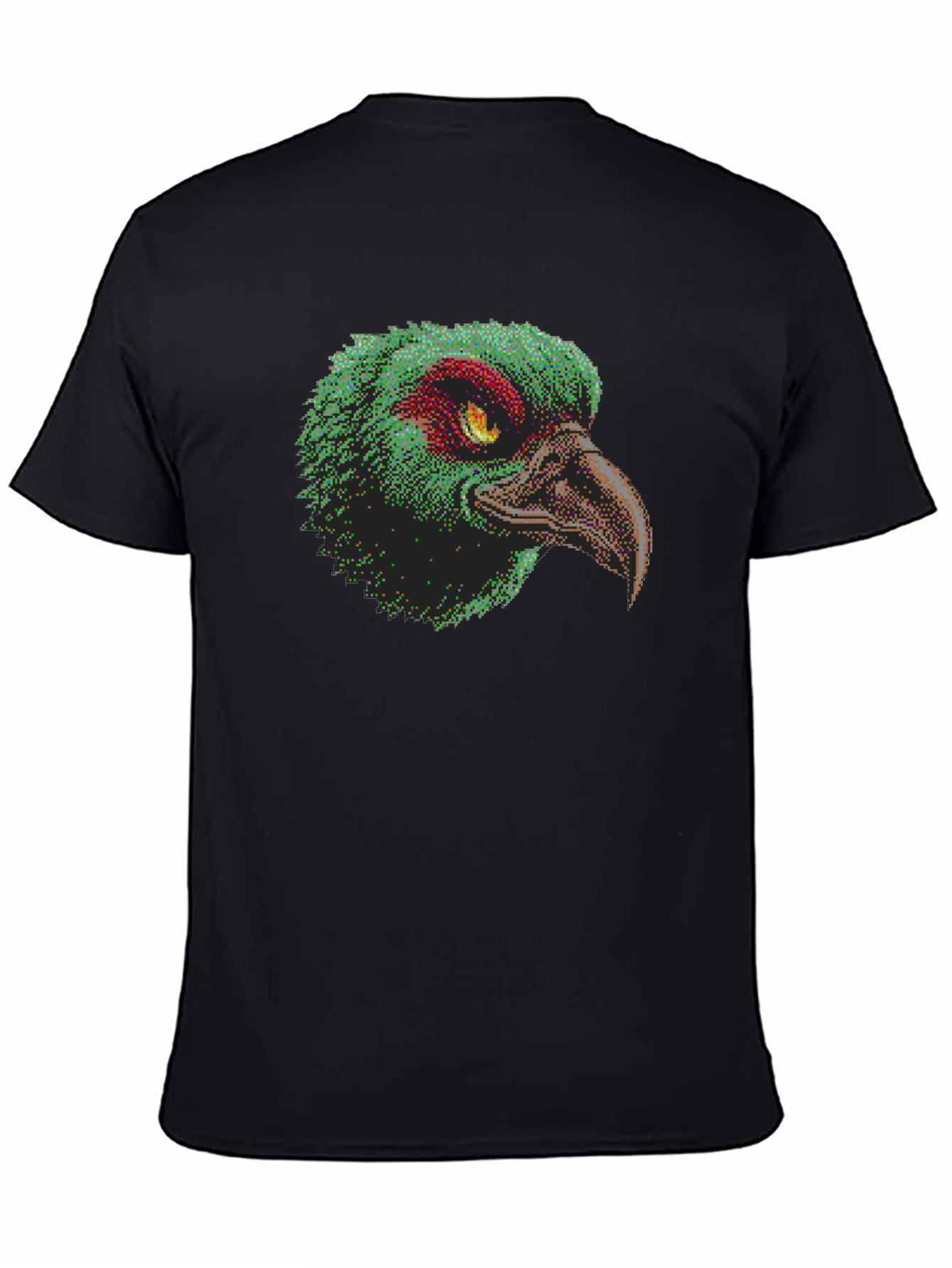 Pixelated Bird Graphic T-Shirt - Unique Design