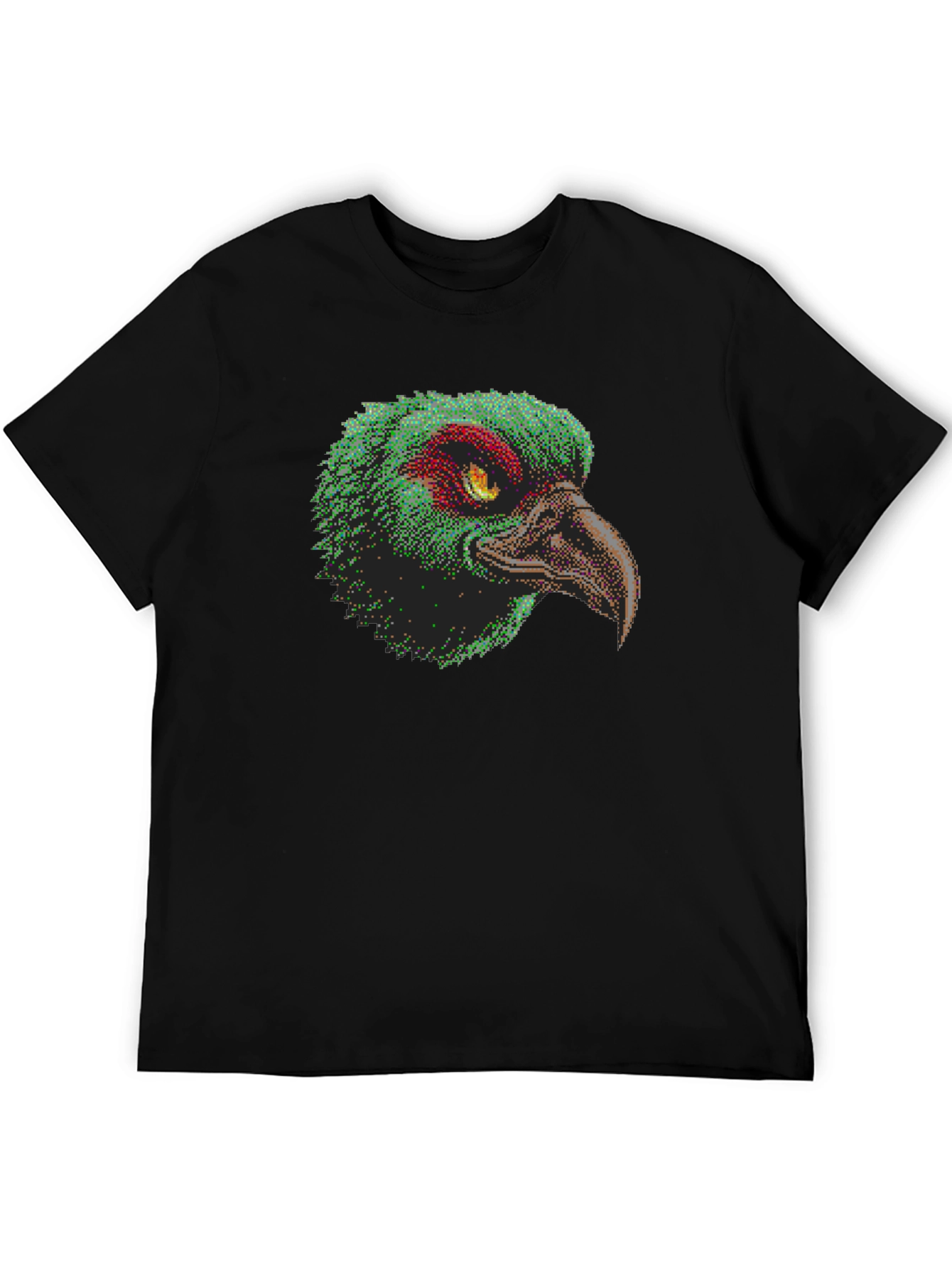 Pixelated Bird Graphic T-Shirt - Unique Design