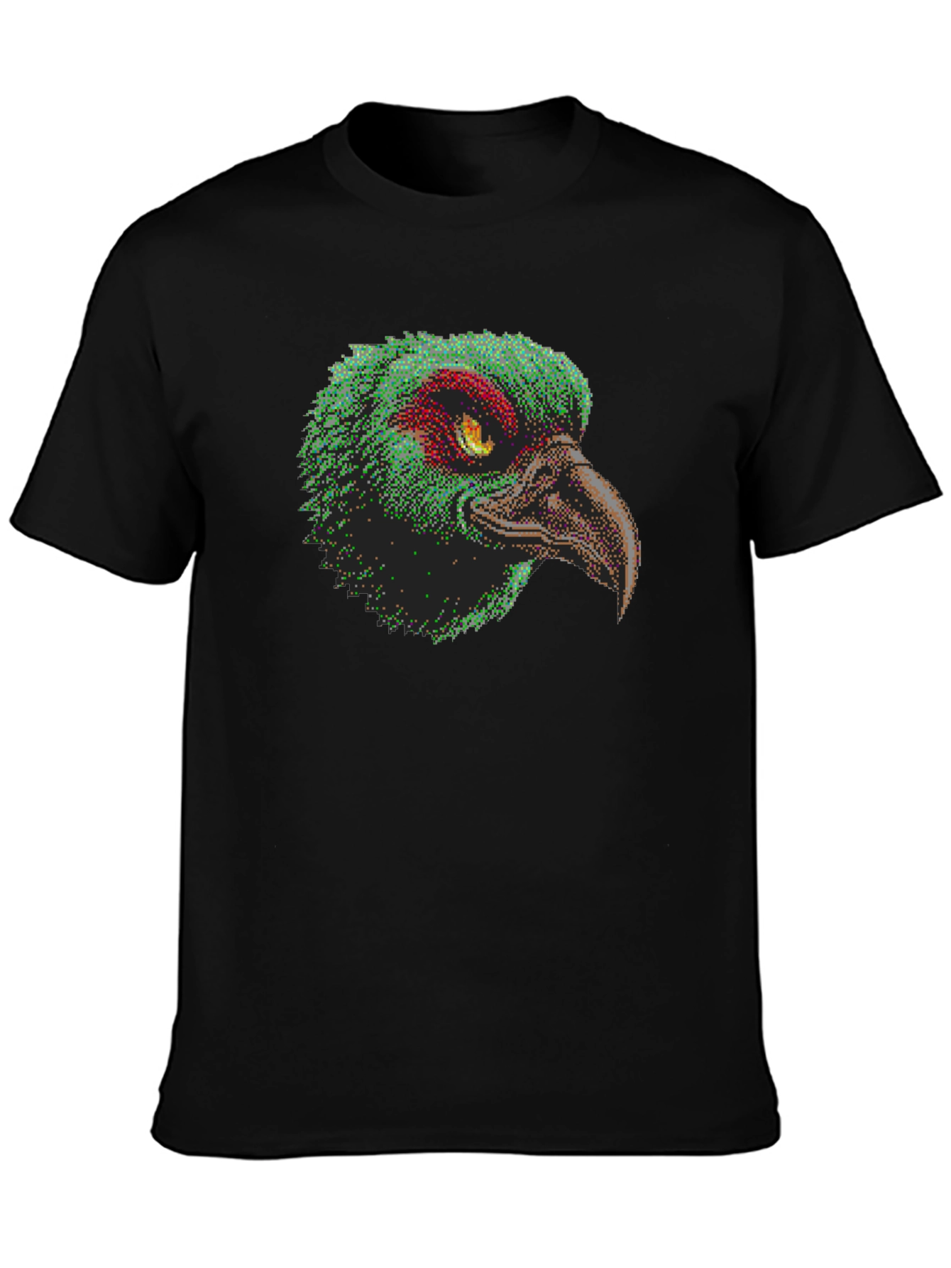 Pixelated Bird Graphic T-Shirt - Unique Design