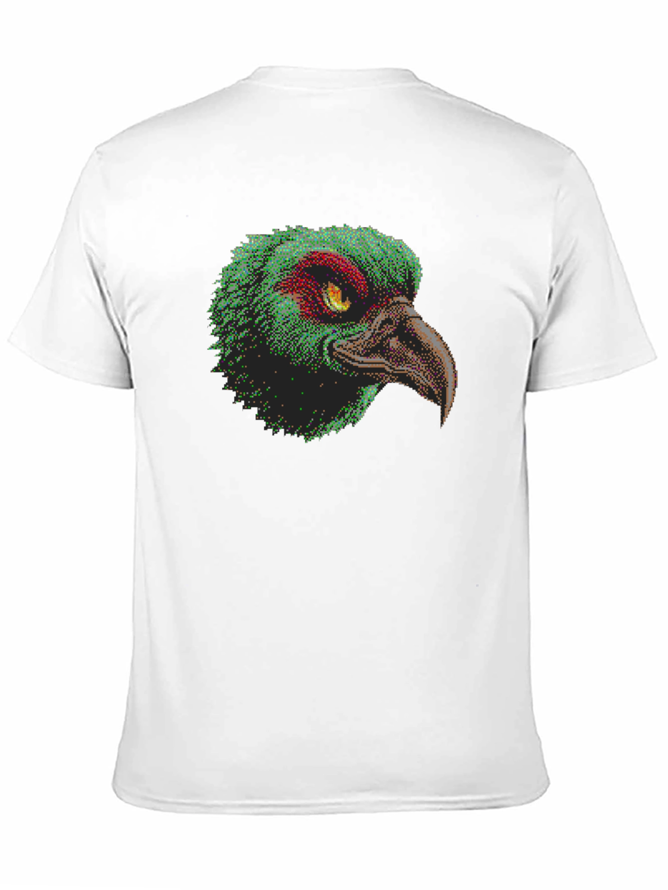 Pixelated Bird Graphic T-Shirt - Unique Design