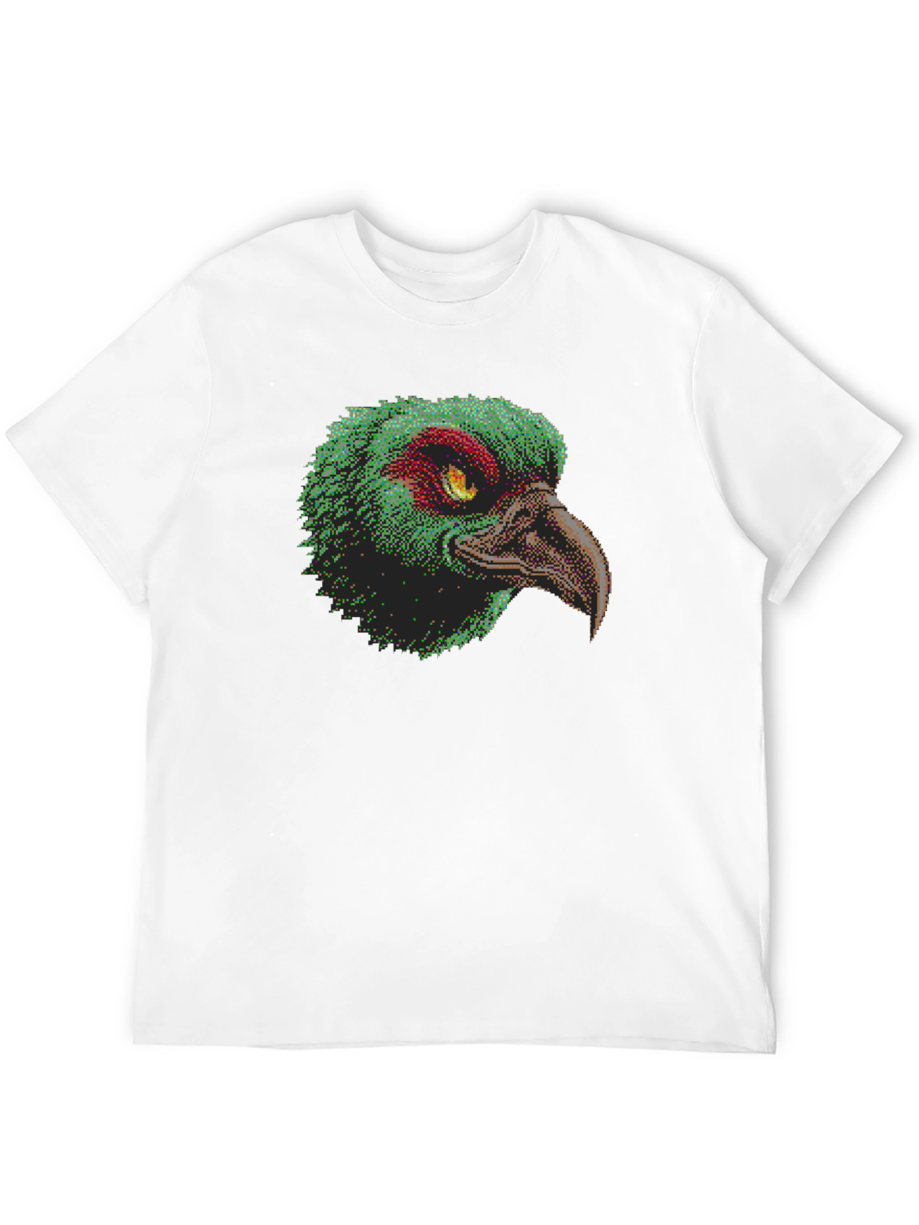 Pixelated Bird Graphic T-Shirt - Unique Design