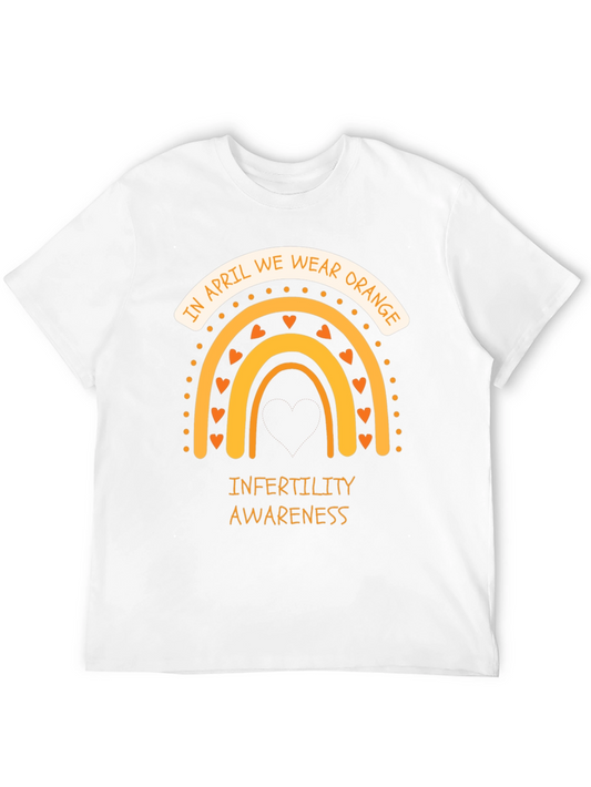 Infertility Awareness Orange Rainbow T-Shirt