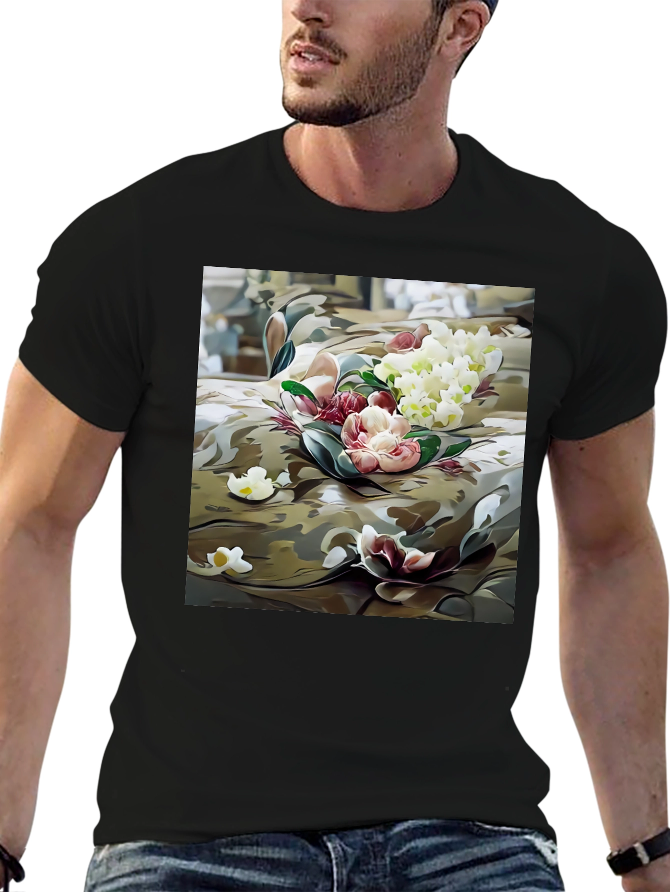 Floral Camo Graphic Tee