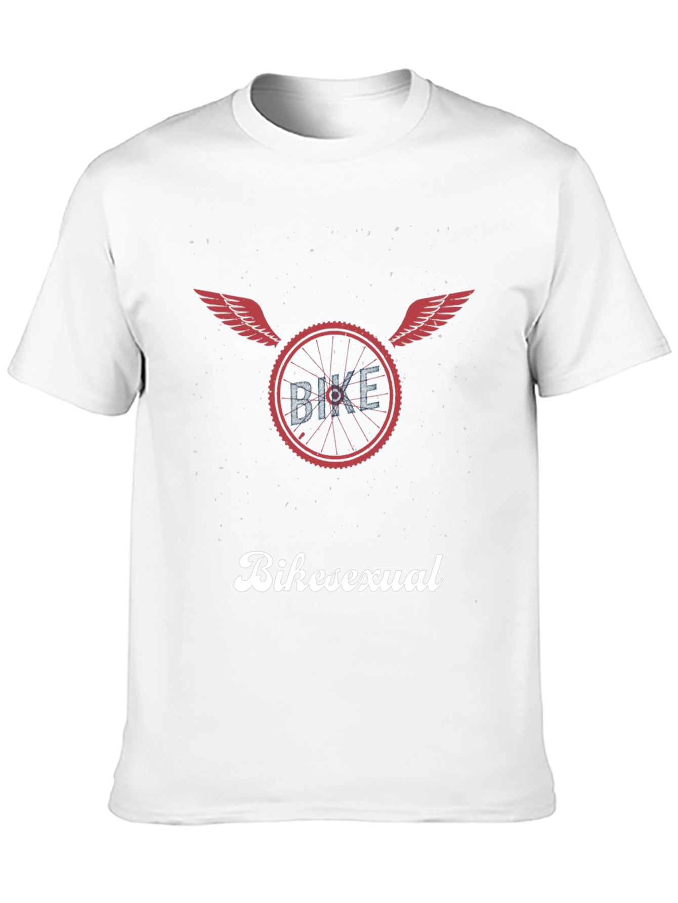 Bikesexual T-Shirt - Flying Wheel Design