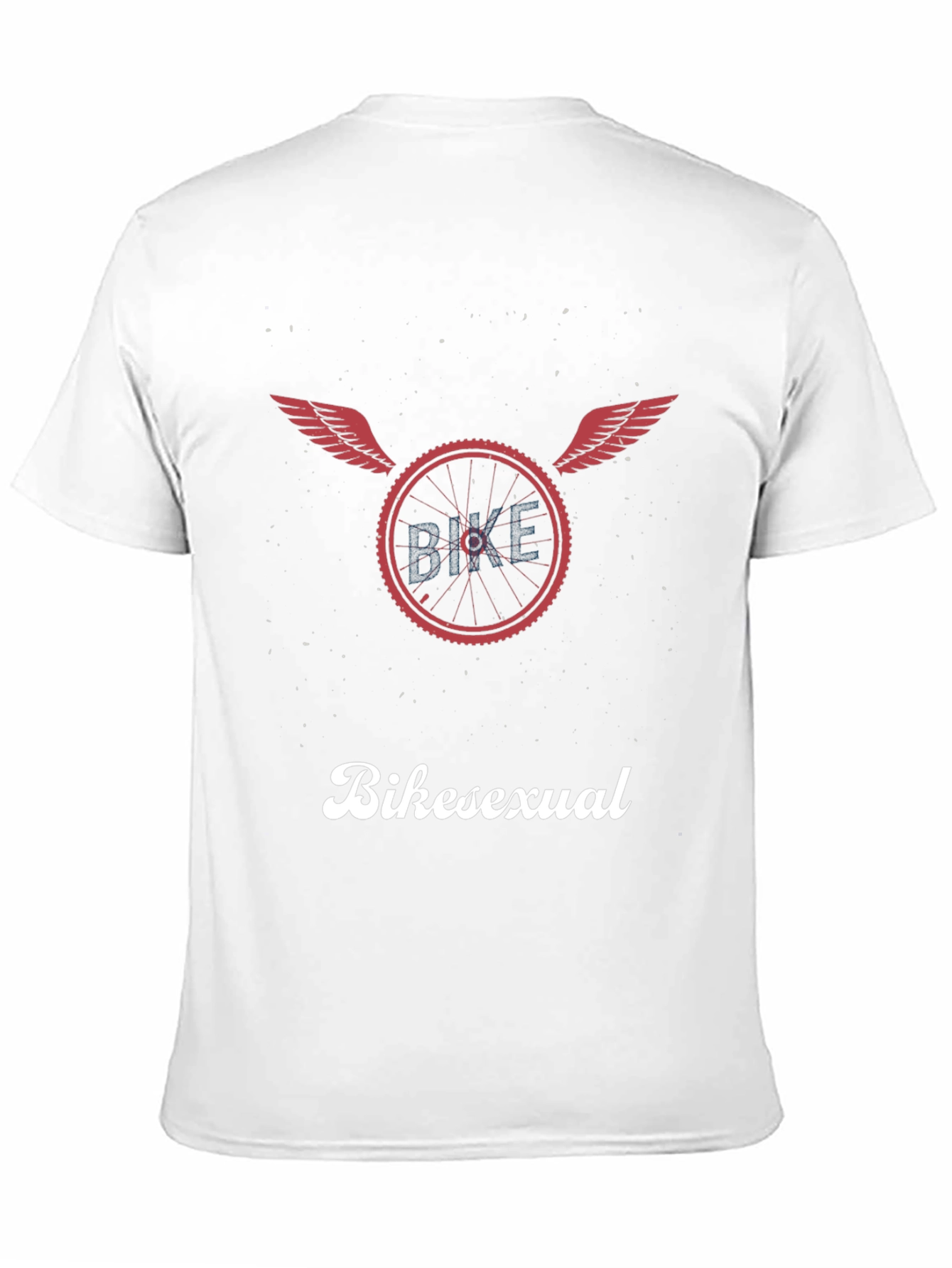 Bikesexual T-Shirt - Flying Wheel Design