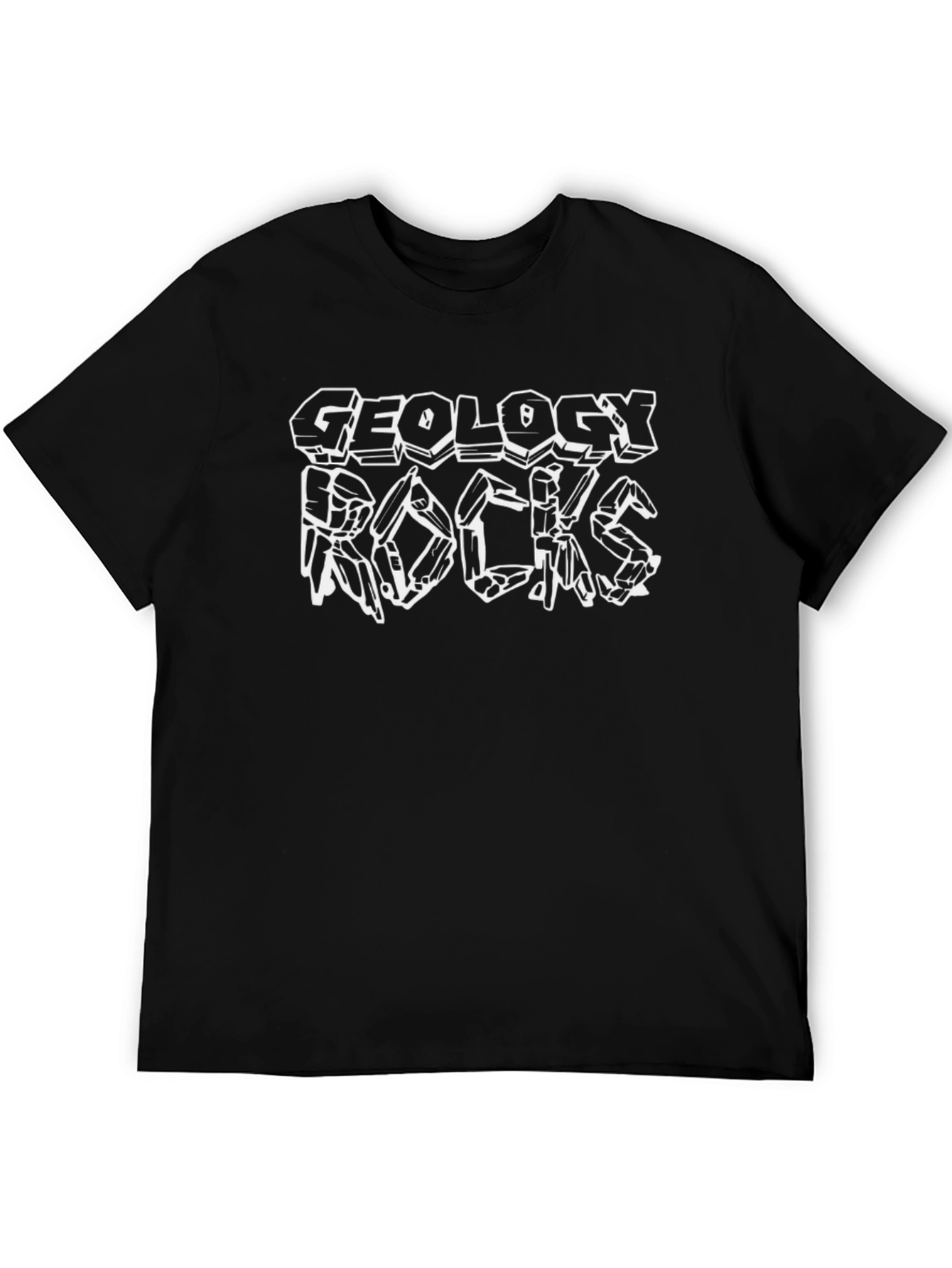 Geology Rocks Graphic T-Shirt - Black