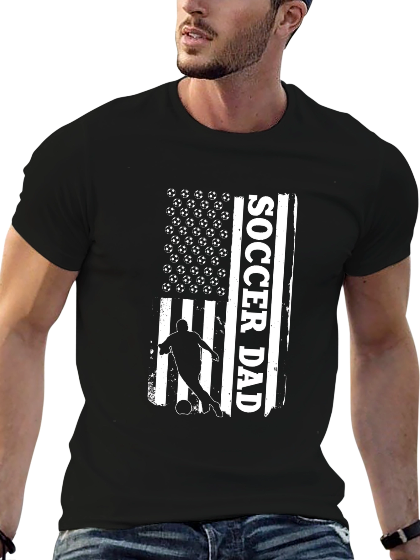 Soccer Dad Graphic T-Shirt - Black
