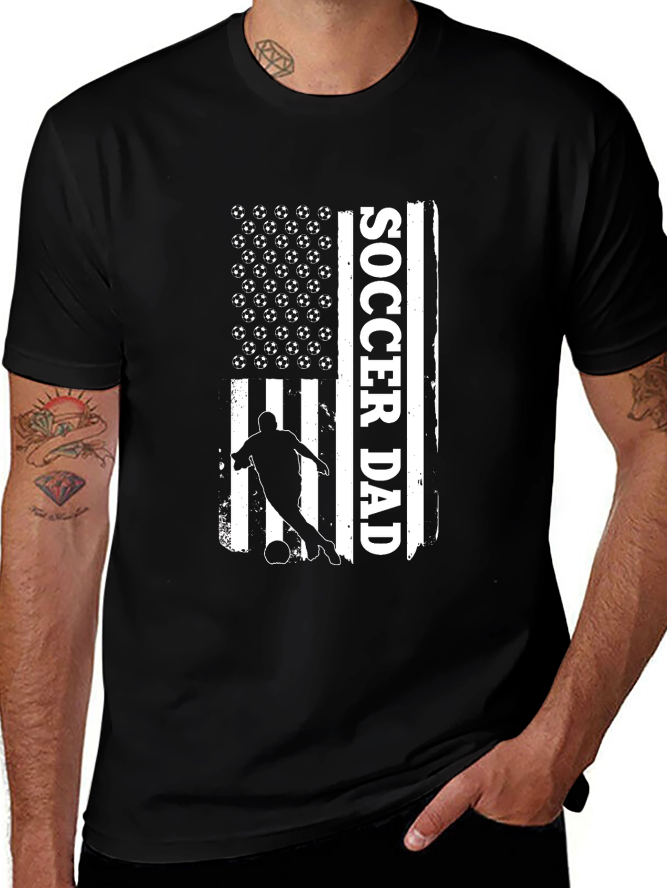 Soccer Dad Graphic T-Shirt - Black
