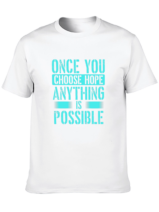 Choose Hope Graphic Tee - Inspirational Message