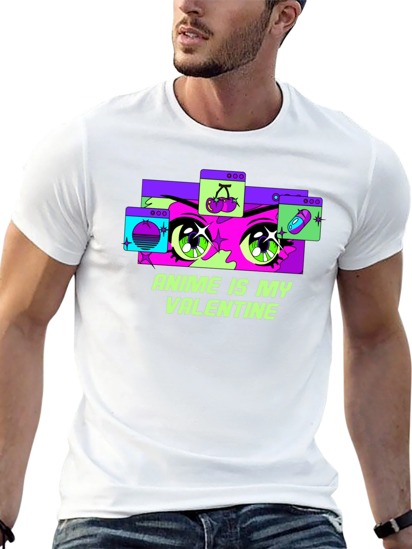 Anime Is My Valentine Graphic Tee