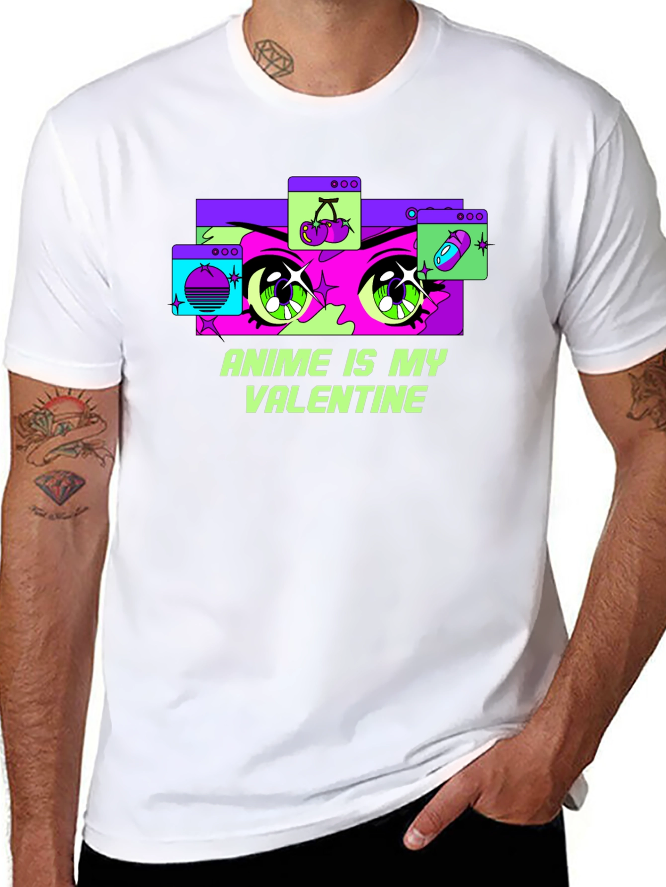 Anime Is My Valentine Graphic Tee