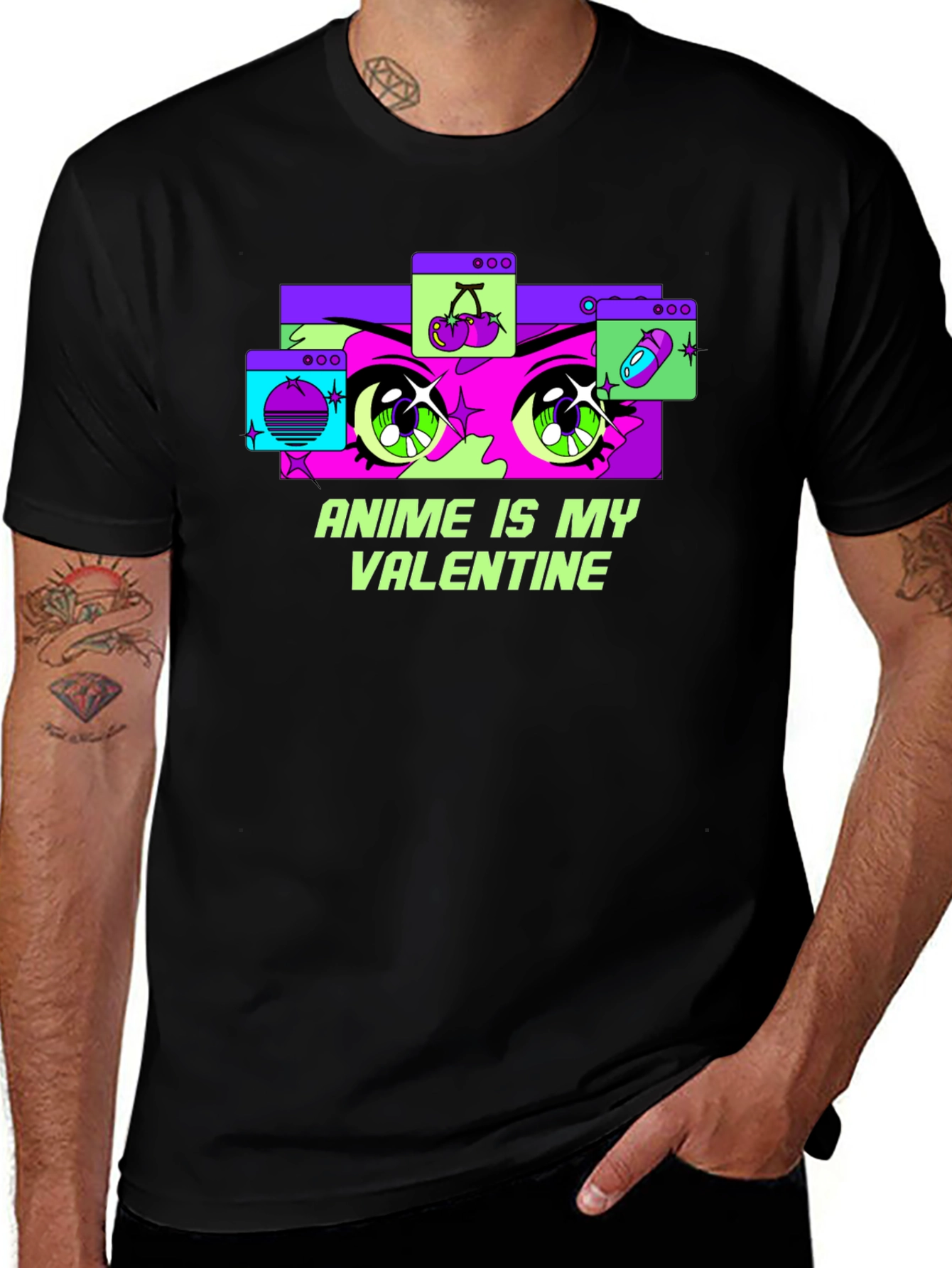 Anime Is My Valentine Graphic Tee