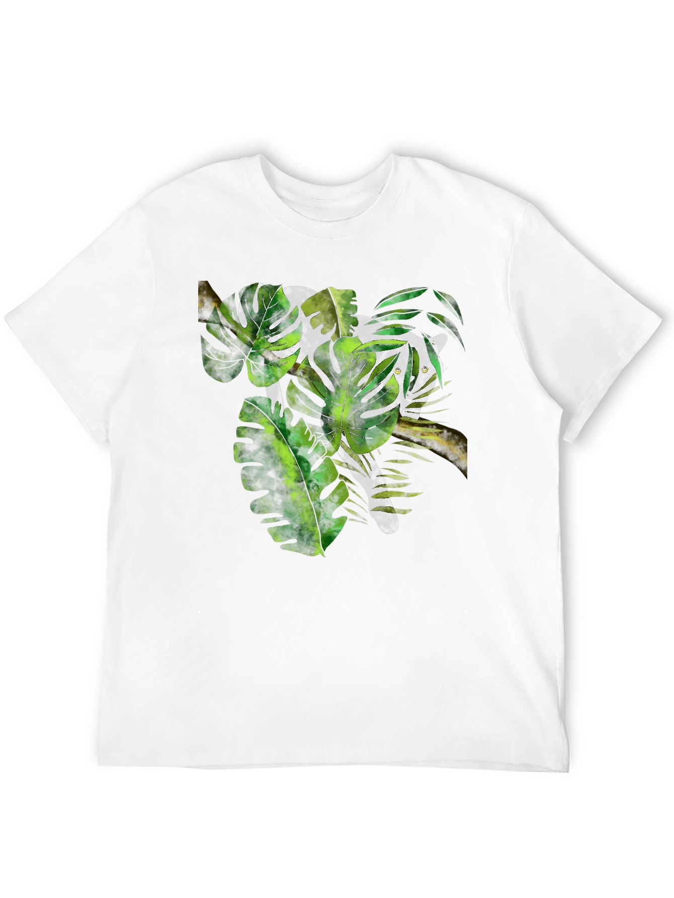 Jungle Cat Graphic Black T-Shirt