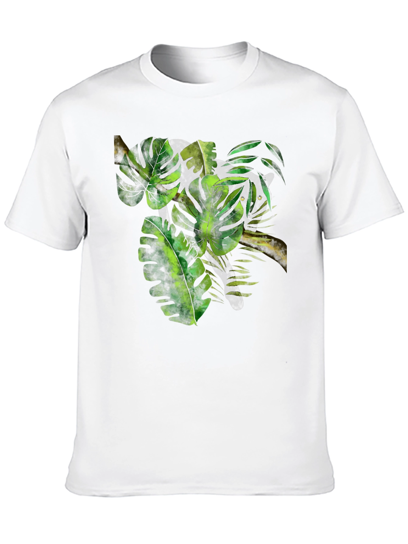 Jungle Cat Graphic Black T-Shirt