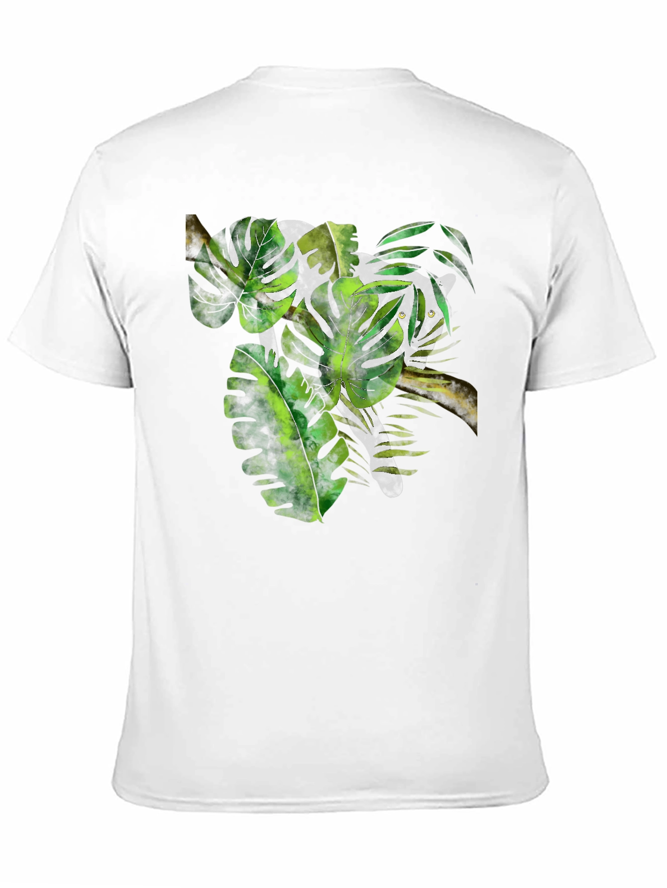 Jungle Cat Graphic Black T-Shirt