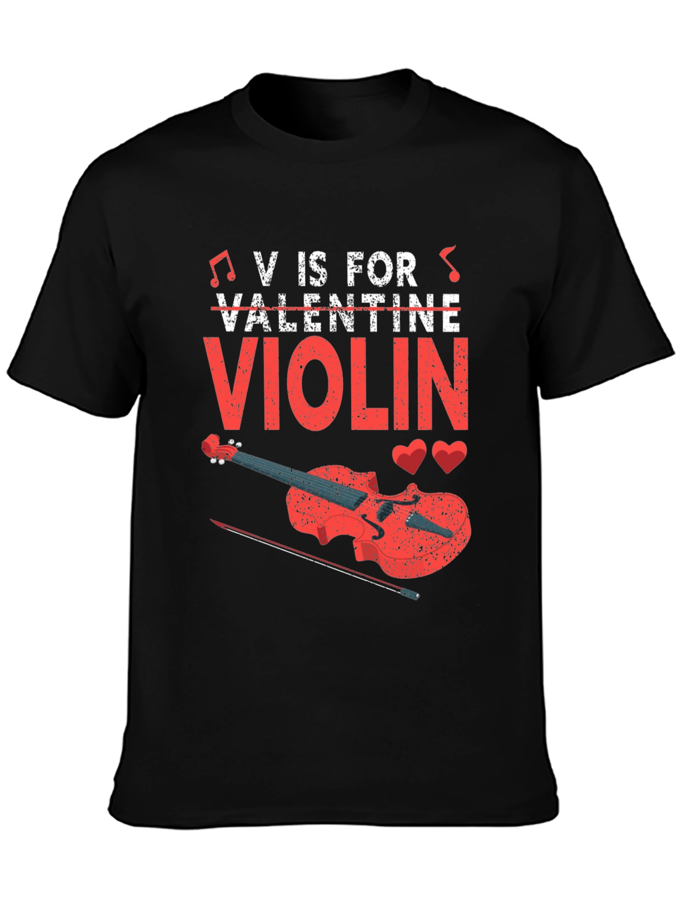 V is for Violin Valentine T-Shirt