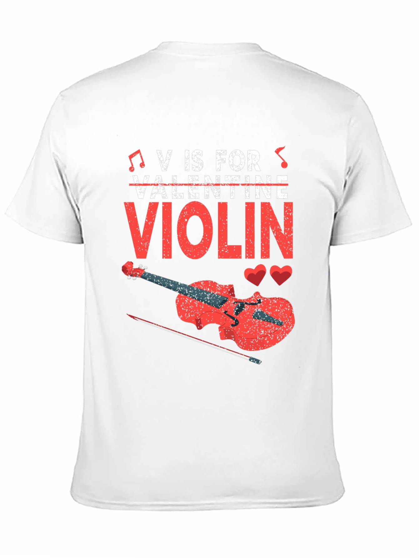 V is for Violin Valentine T-Shirt