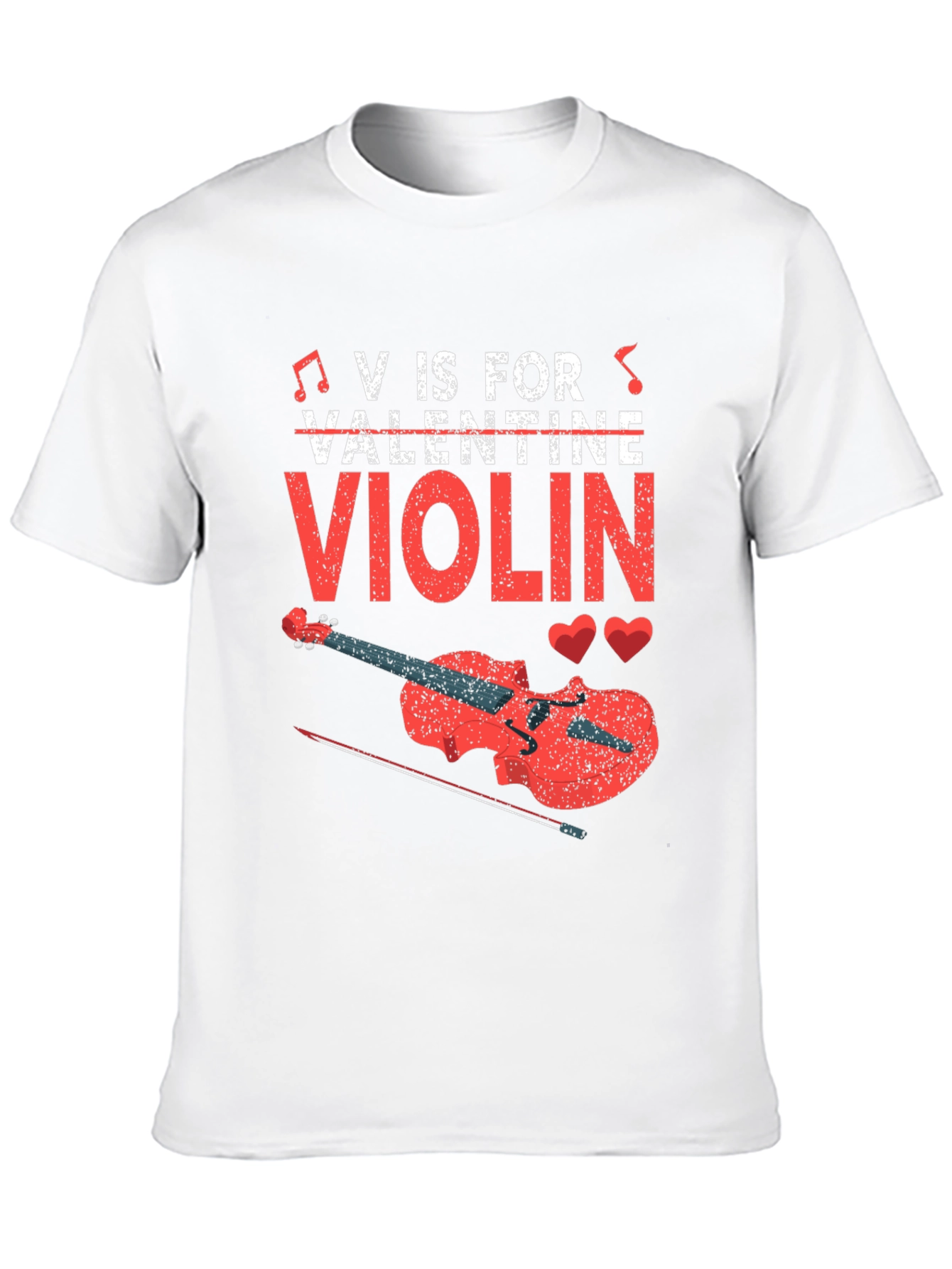 V is for Violin Valentine T-Shirt