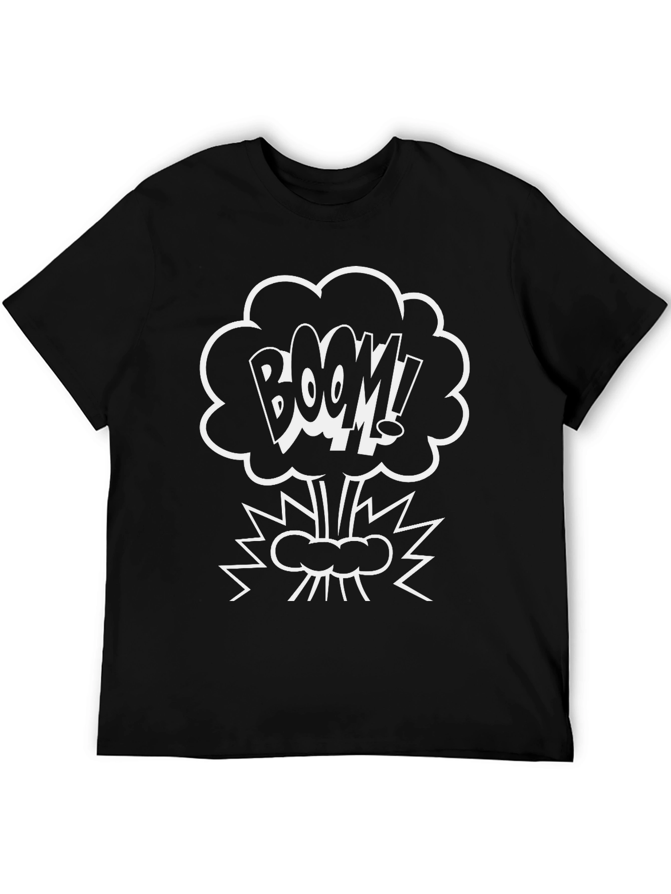 BOOM! Graphic Print Black T-Shirt