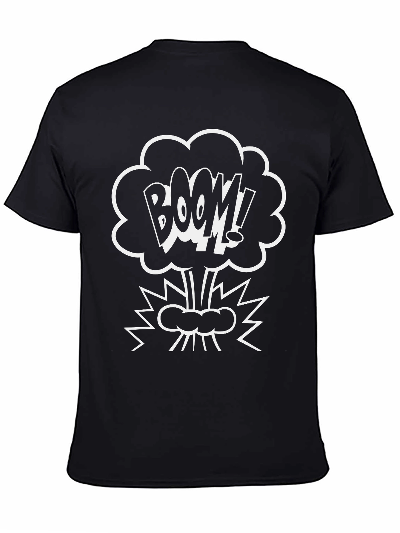 BOOM! Graphic Print Black T-Shirt